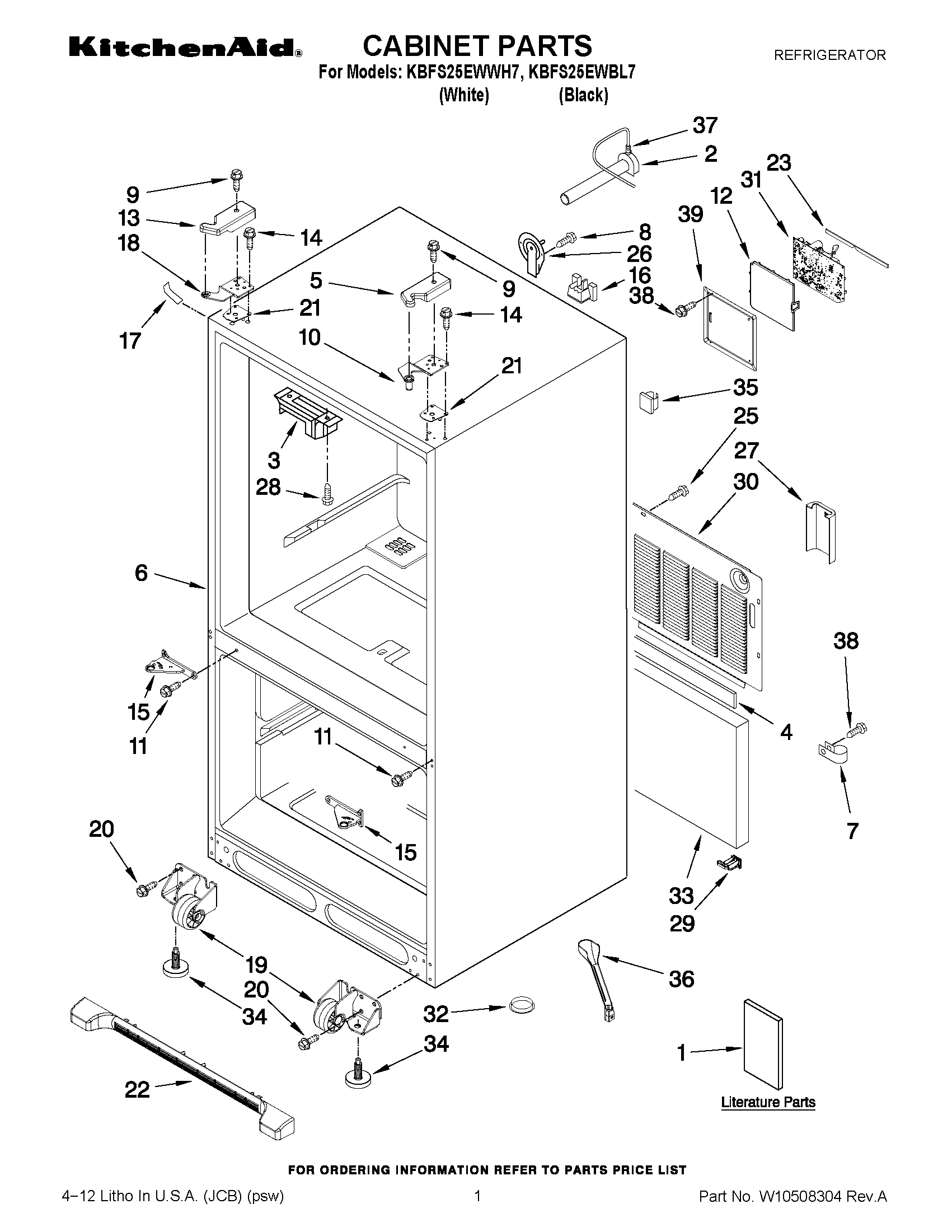 01 - CABINET PARTS