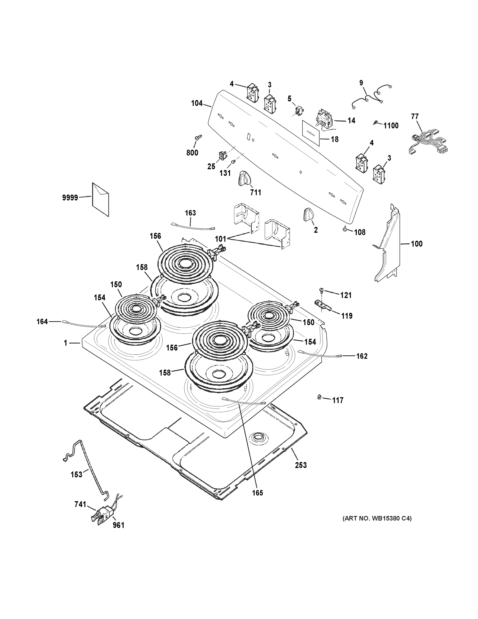 CONTROL PANEL & COOKTOP