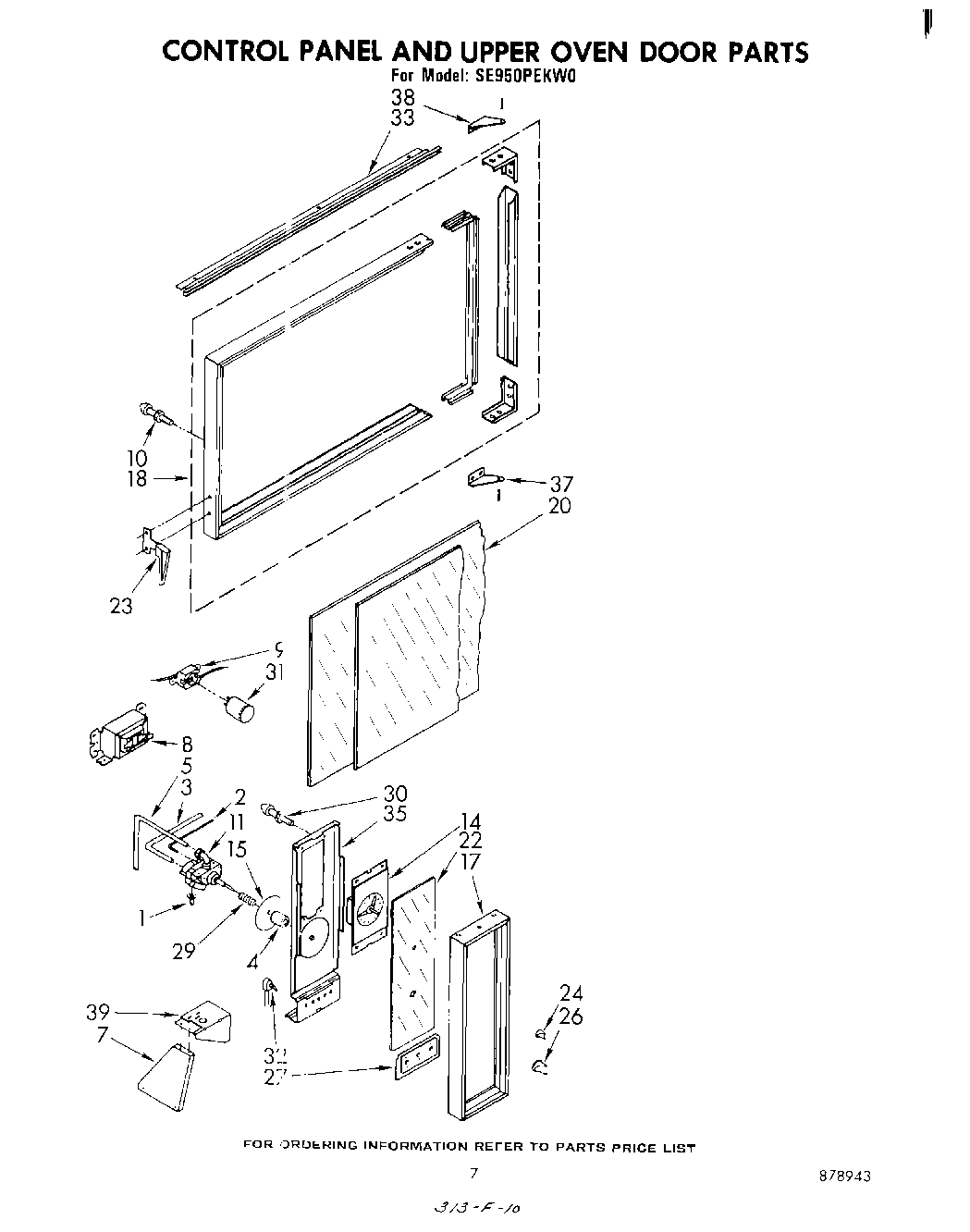 05 - CONTROL PANEL AND UPPER OVEN