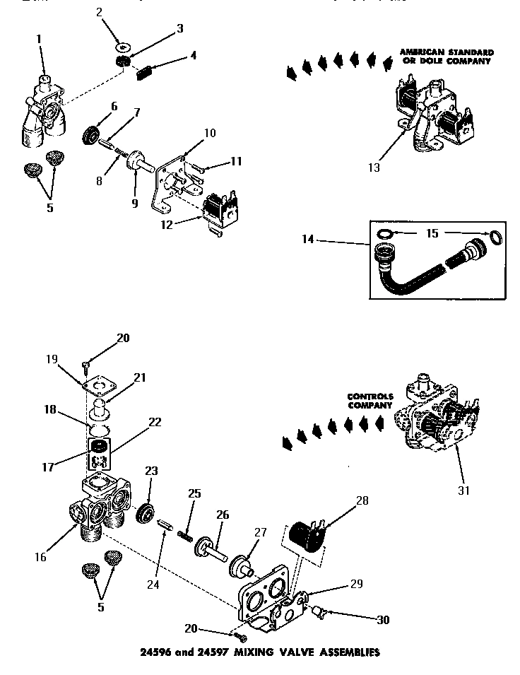 02 - 24596 & 24597 MIXING VALVE ASSEMBLIES