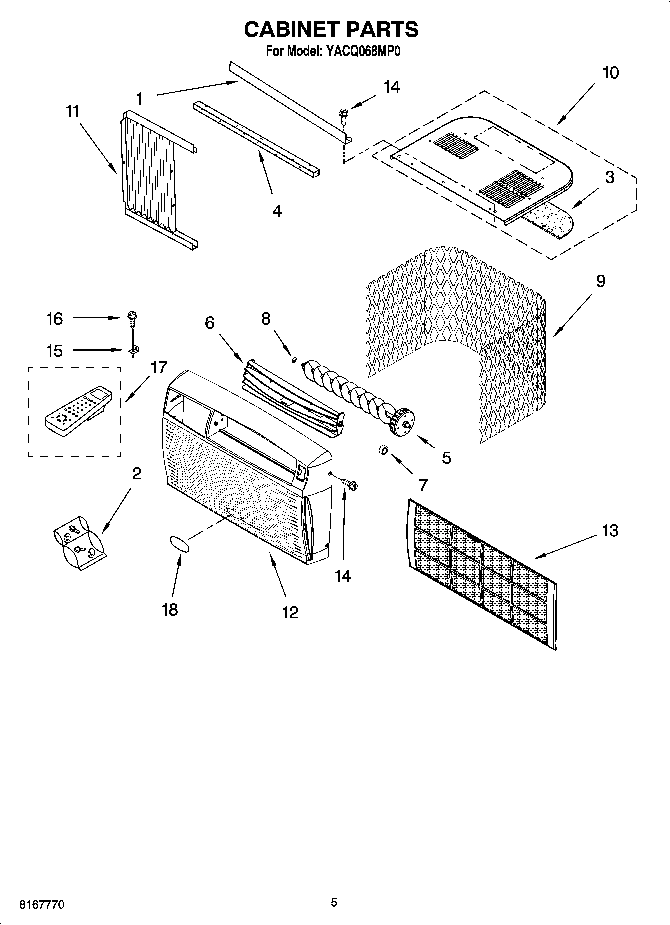03 - CABINET PARTS, OPTIONAL PARTS (NOT INCLUDED)