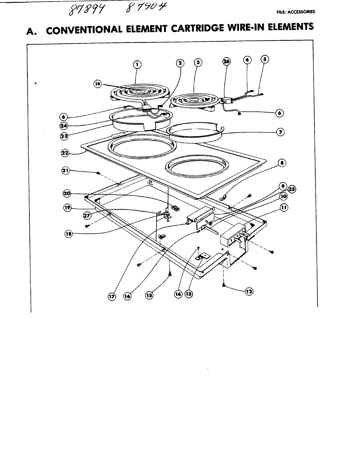 01 - CONVENTIONAL ELEMENT CARTRIDGE WIRE-IN