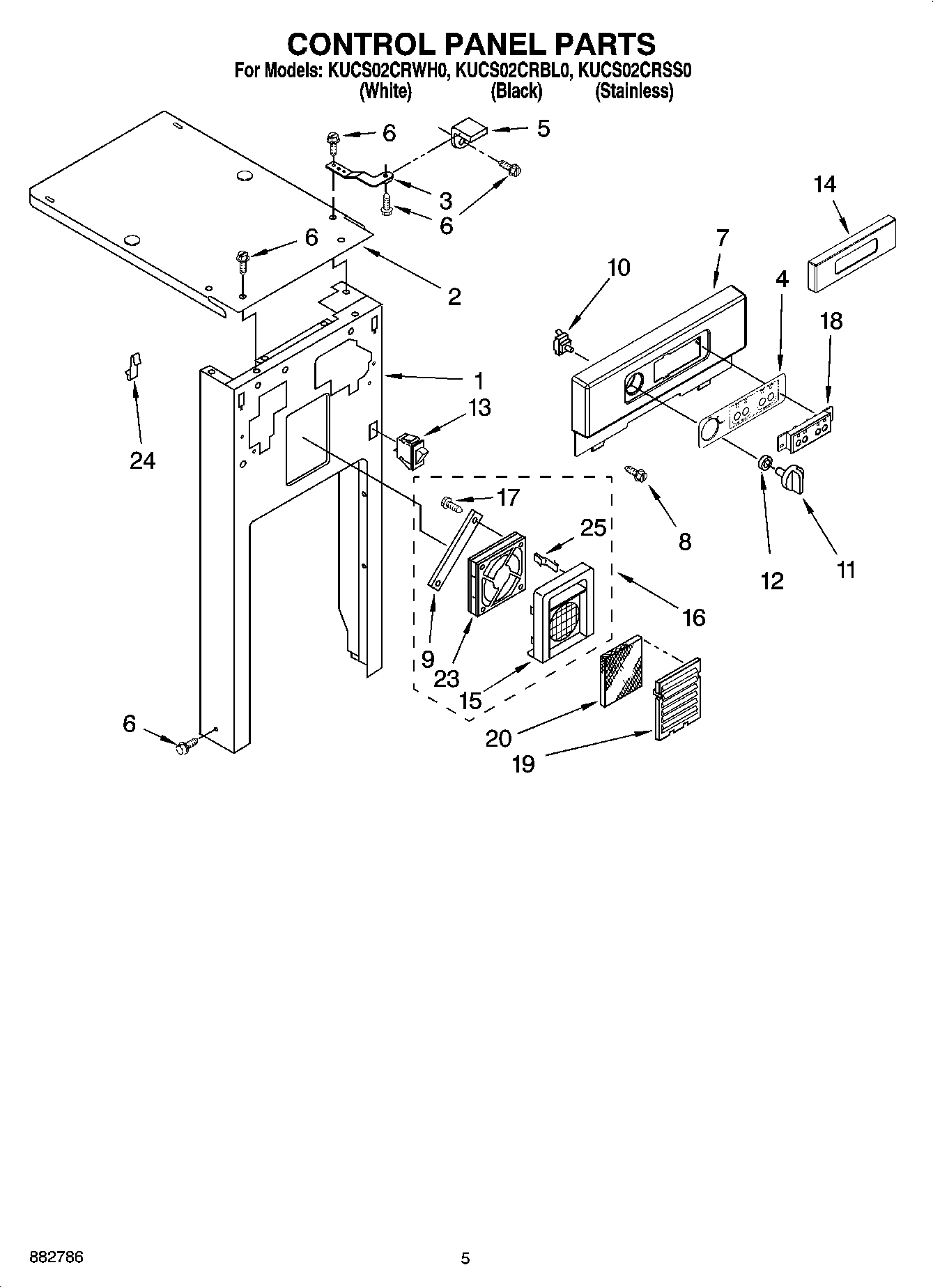 05 - CONTROL PANEL PARTS