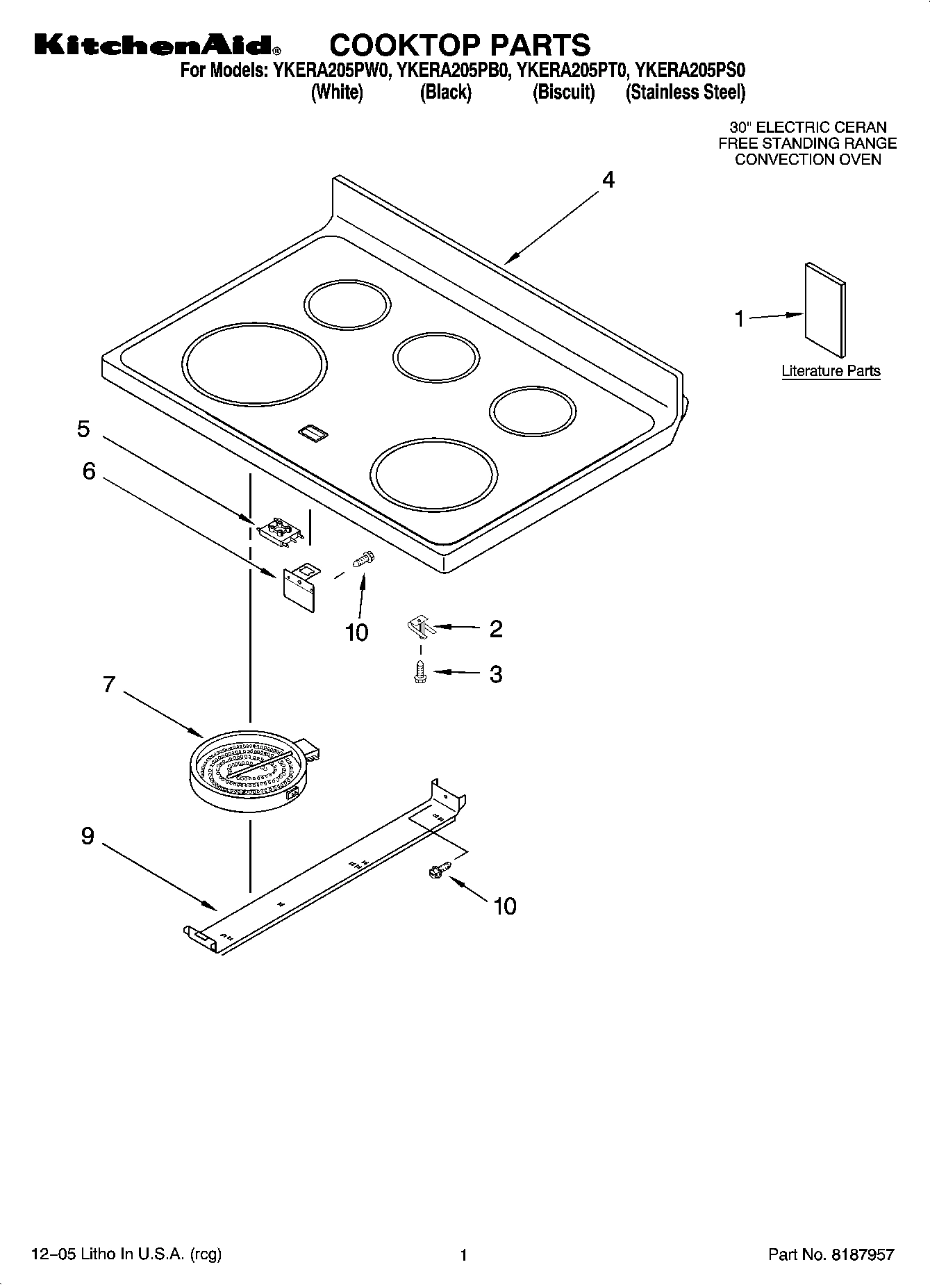01 - COOKTOP PARTS