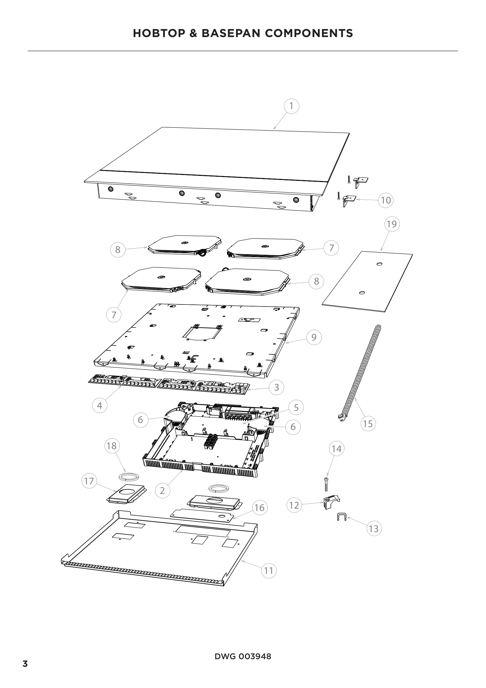 HOBTOP & BASEPAN COMPONENTS