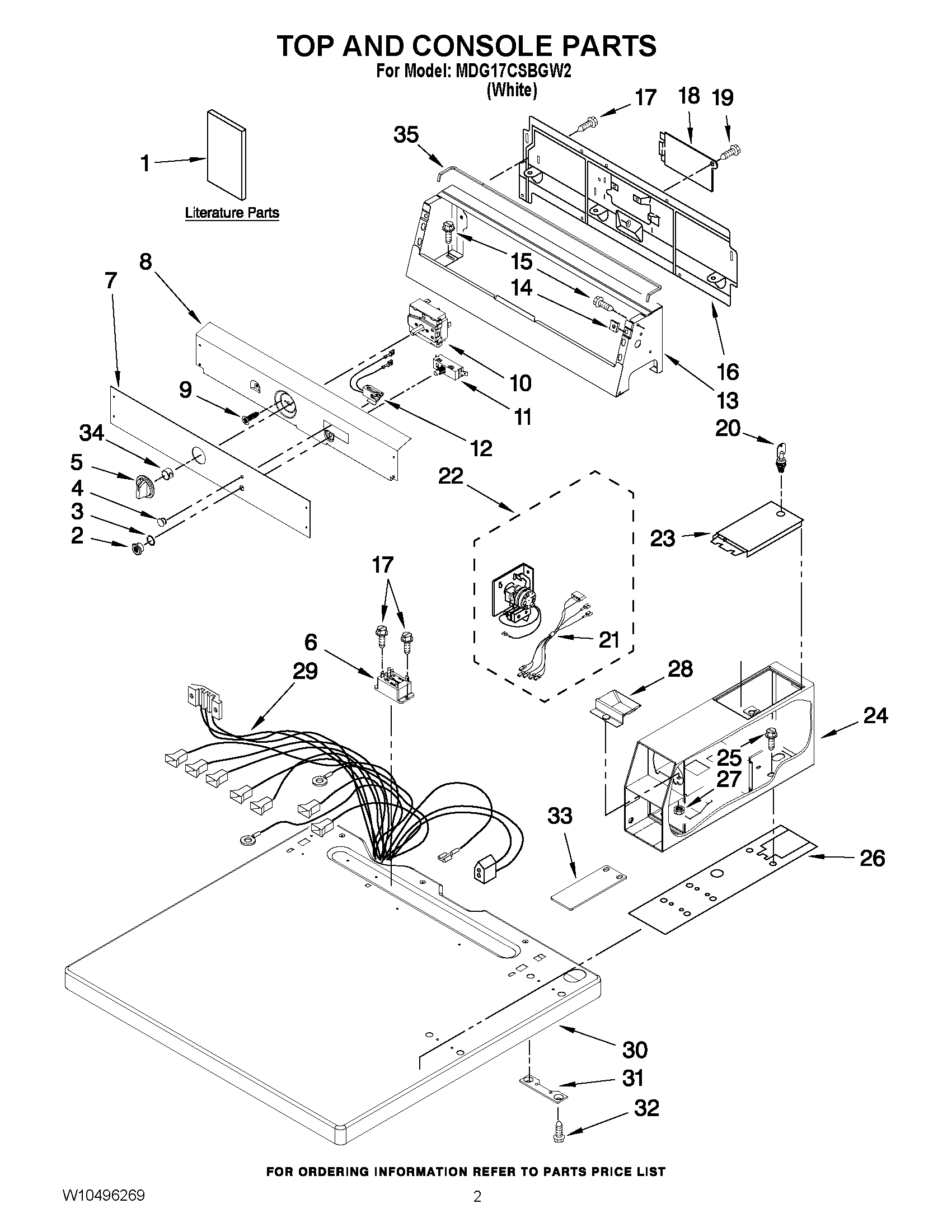 01 - TOP AND CONSOLE PARTS