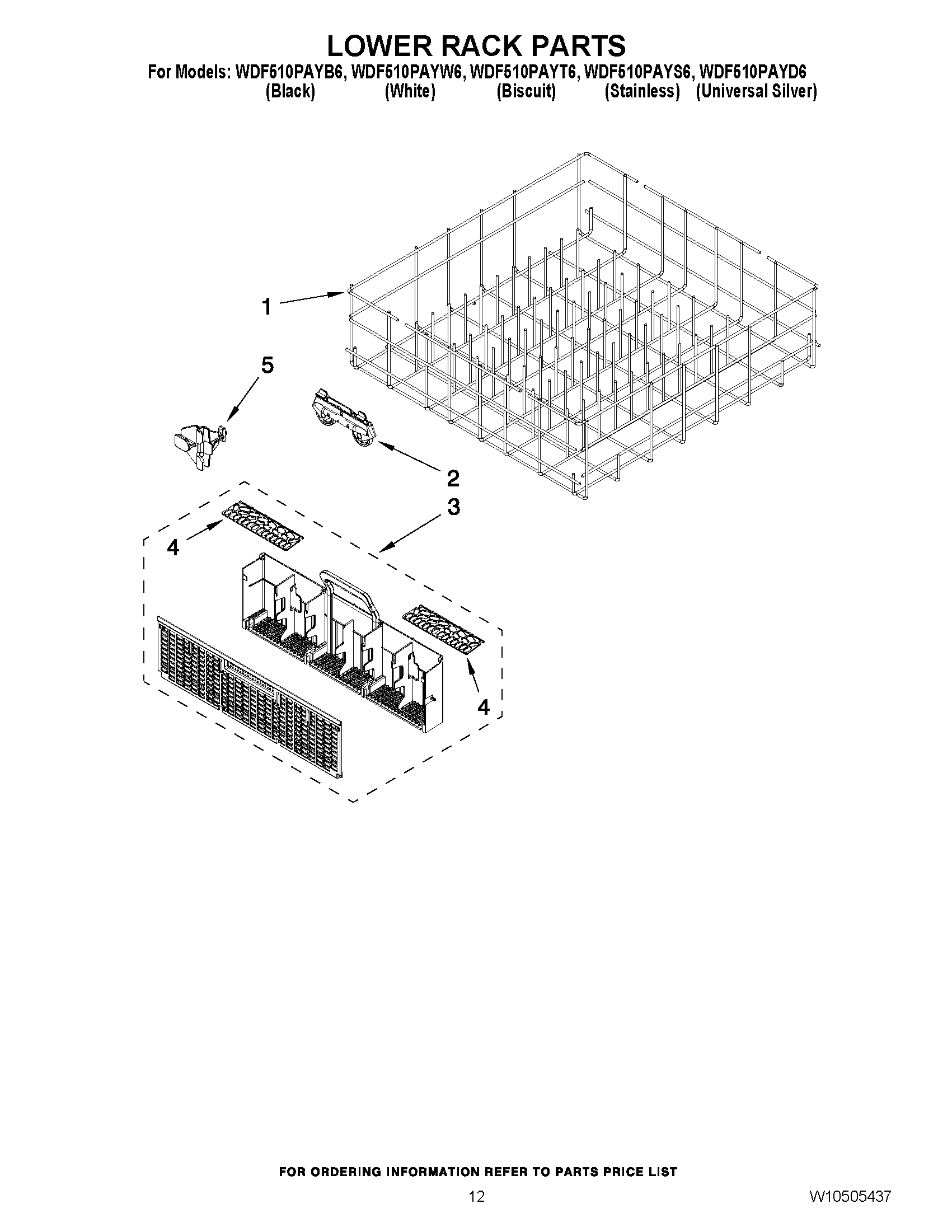 10 - LOWER RACK PARTS