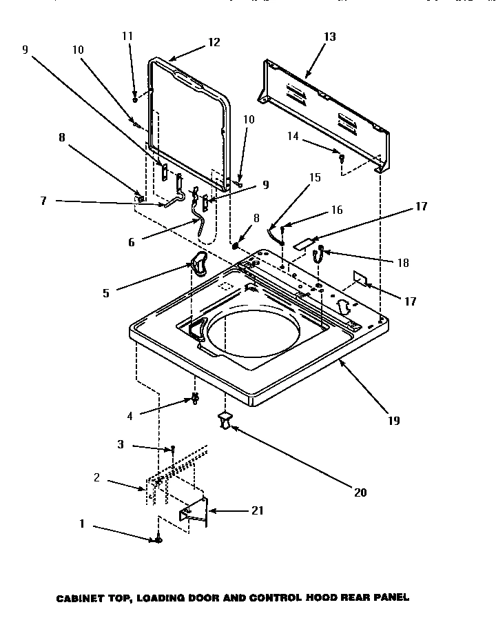 05 - CAB TOP/LOADING DR & CTRL HOOD REAR PAN
