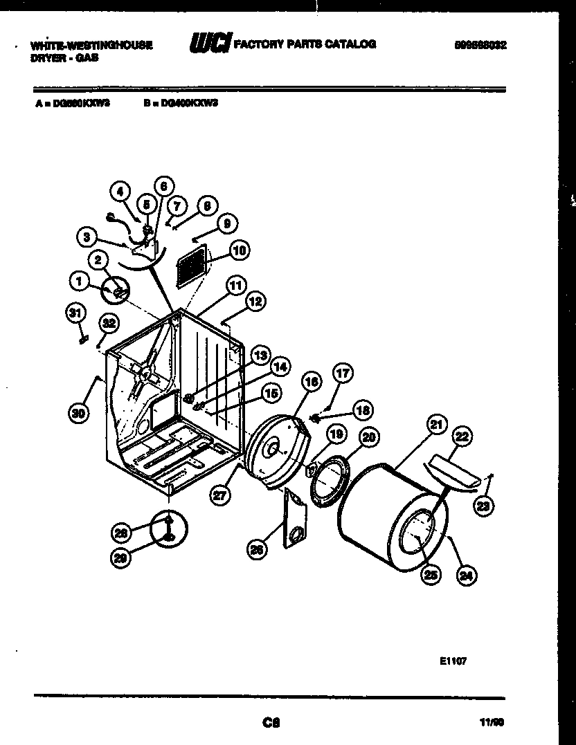 02 - CABINET AND COMPONENT PARTS