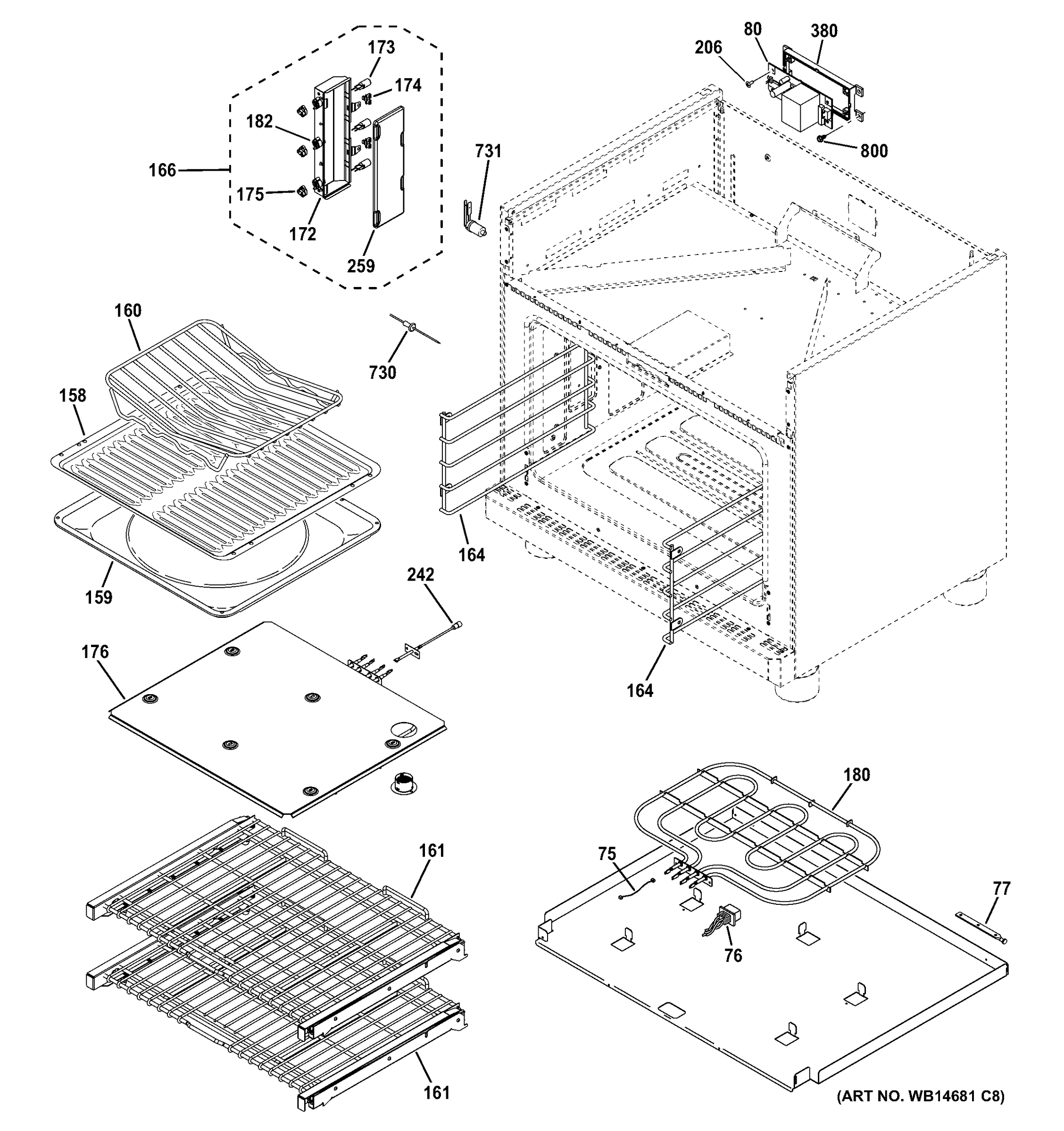 OVEN CAVITY PARTS