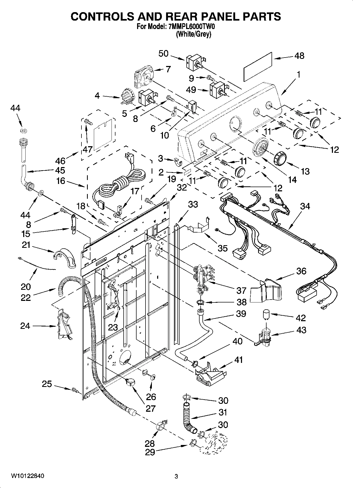 02 - CONTROLS AND REAR PANEL PARTS