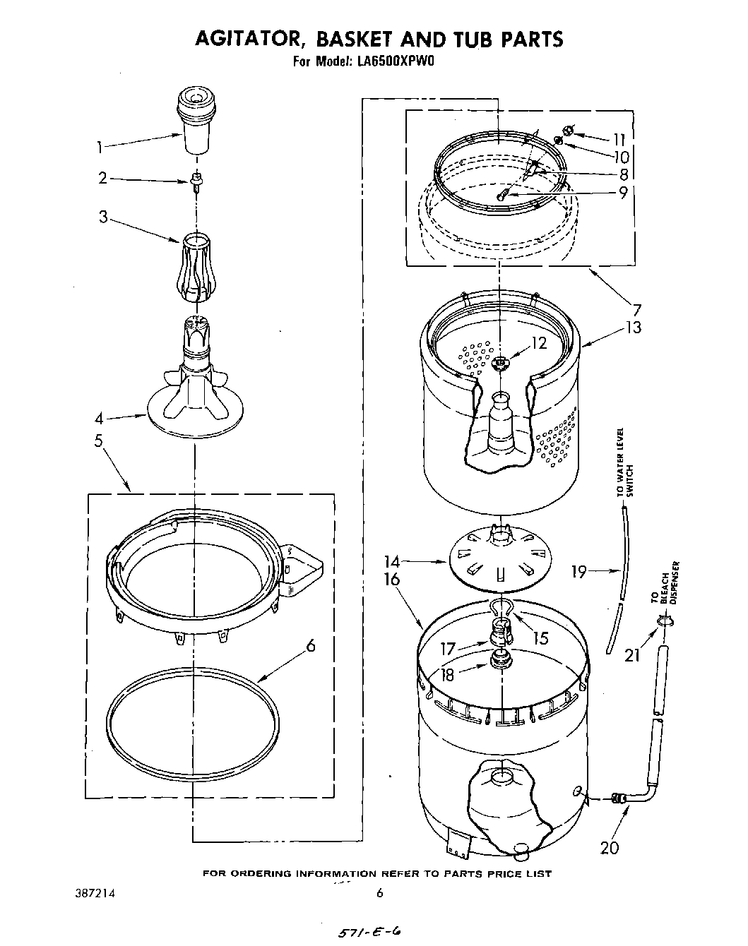 04 - AGITATOR, BASKET AND TUB