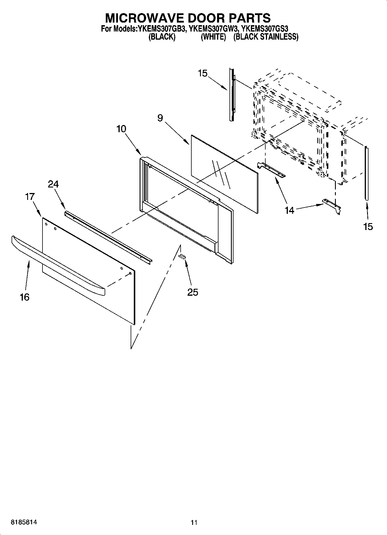 09 - MICROWAVE DOOR PARTS, MISCELLANEOUS PARTS