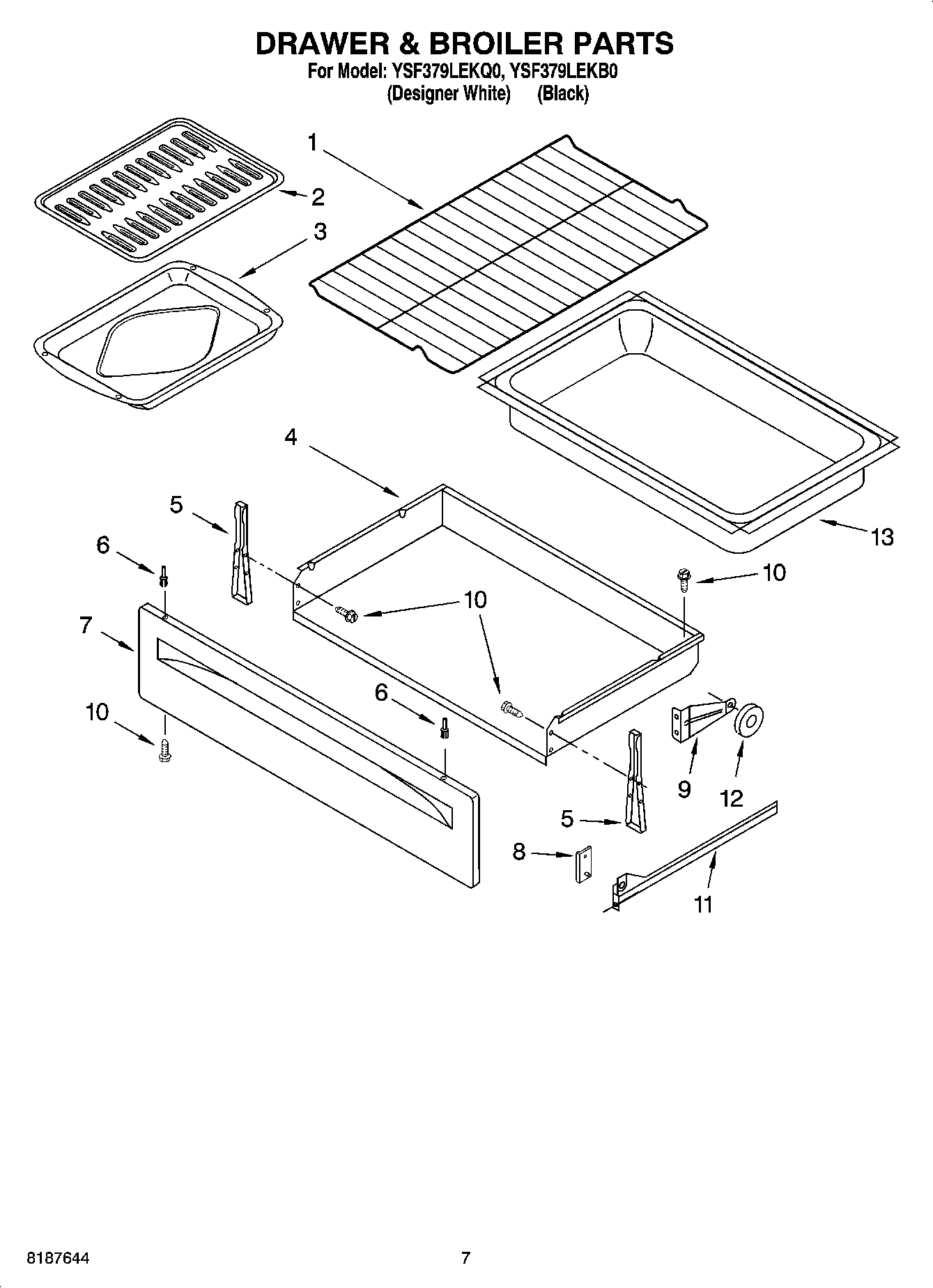 05 - DRAWER & BROILER PARTS