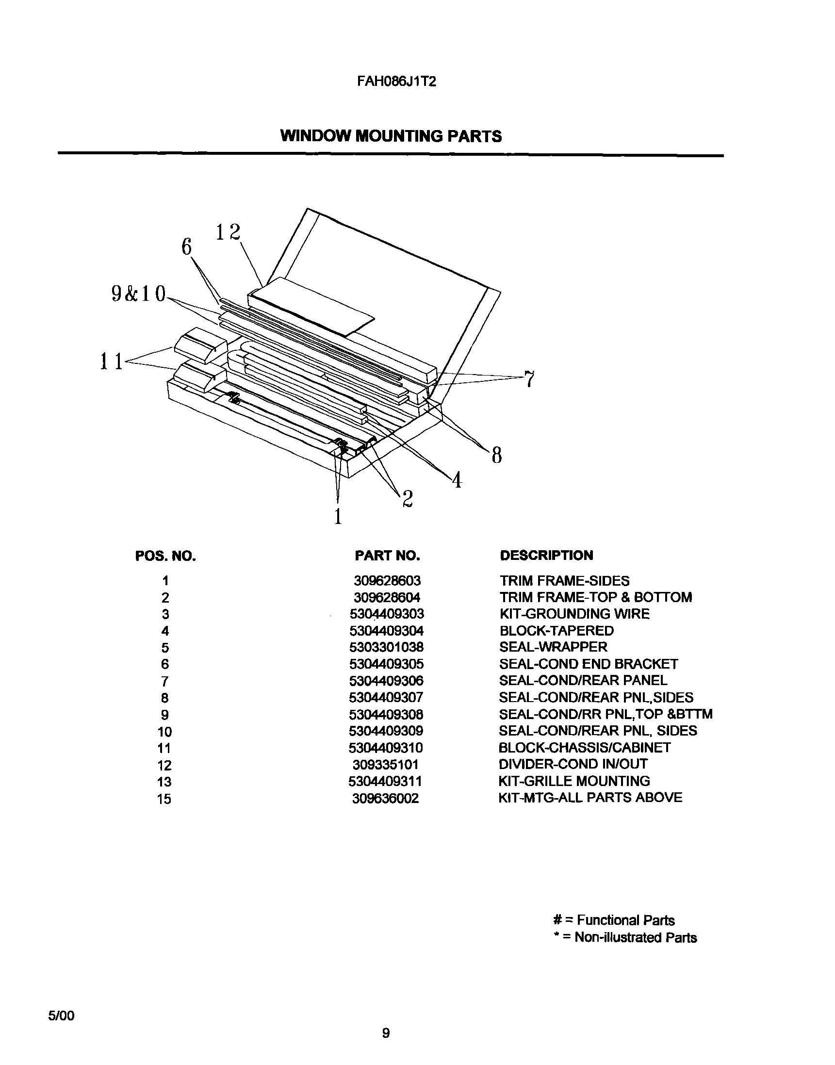 09 - WINDOW MOUNTING PARTS