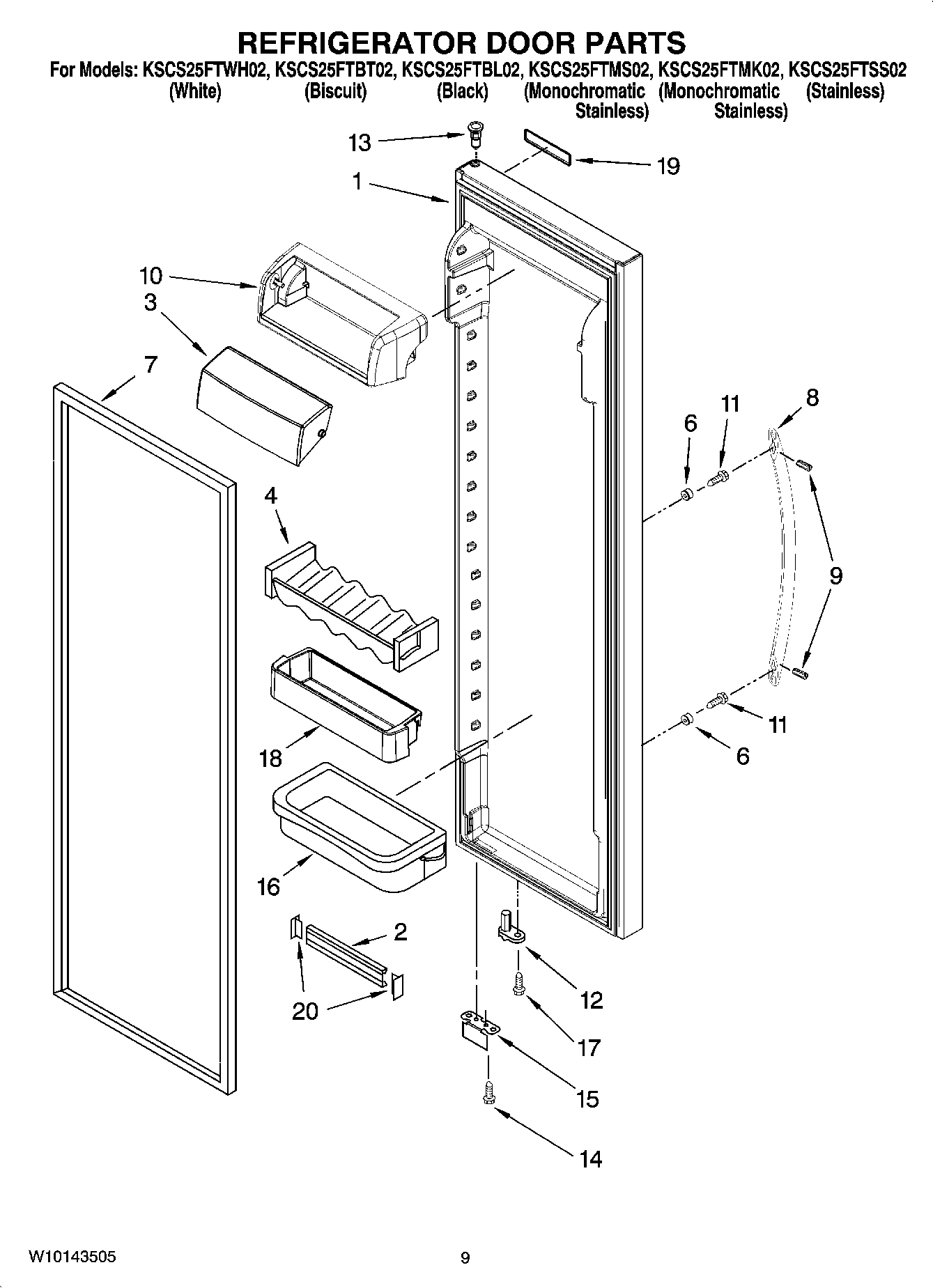 06 - REFRIGERATOR DOOR PARTS