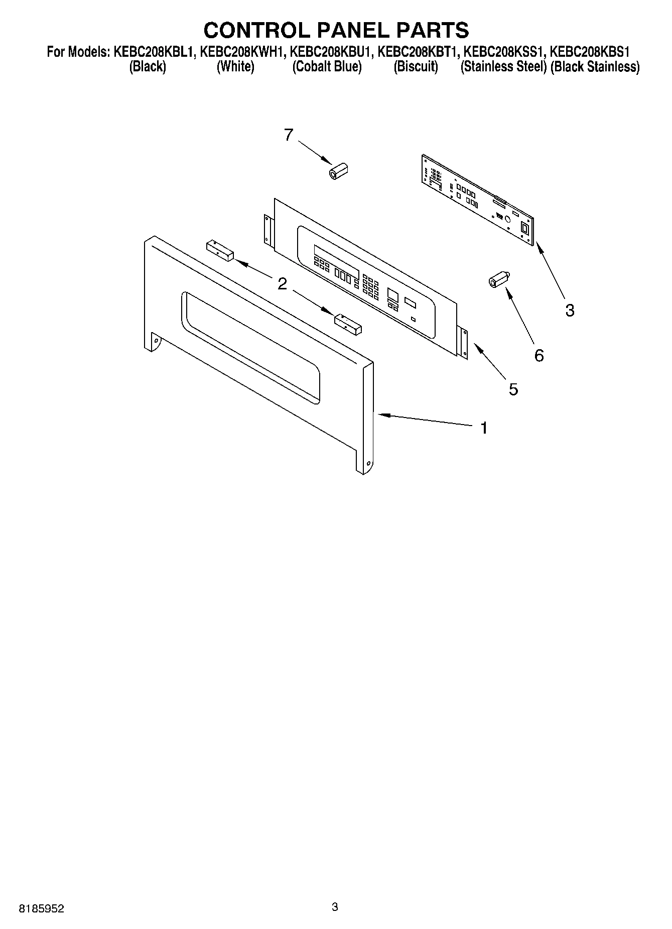 02 - CONTROL PANEL PARTS