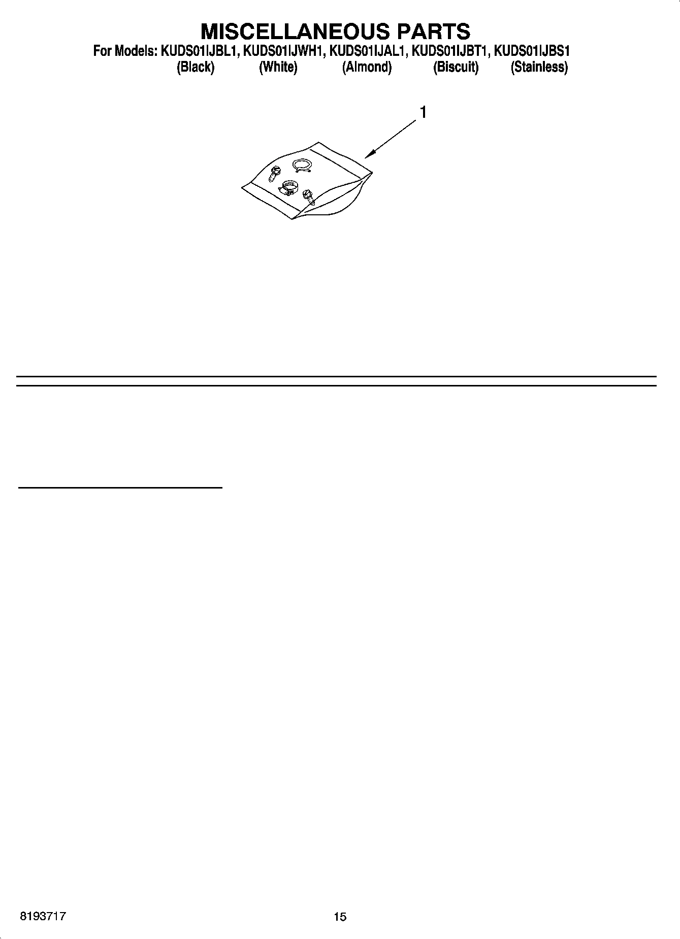 12 - MISCELLANEOUS PARTS OPTIONAL PARTS (NOT INCLUDED)