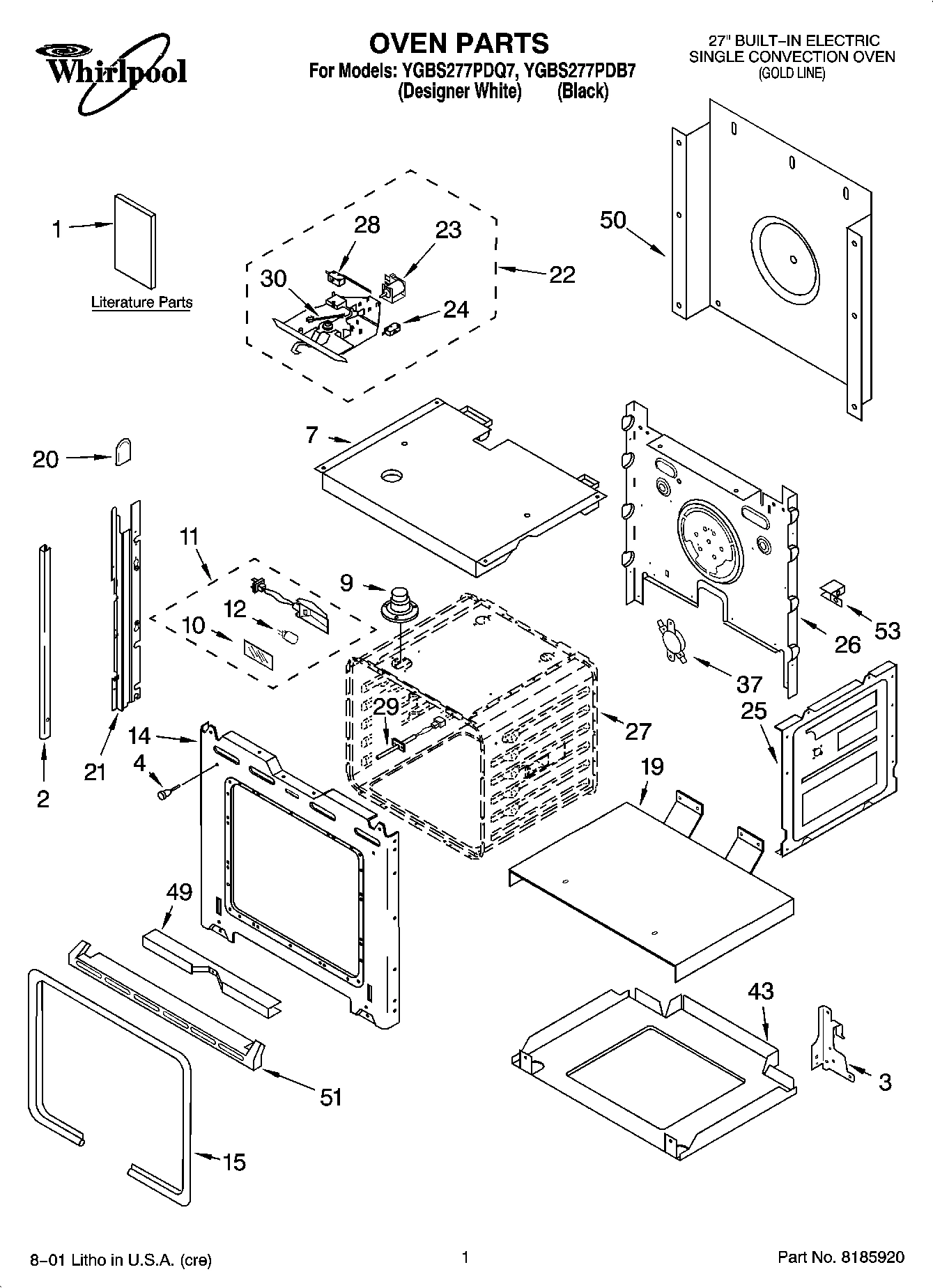 01 - OVEN PARTS