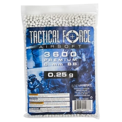 Tactical Force .25 Premium 6mm Qty 3600 Bag White