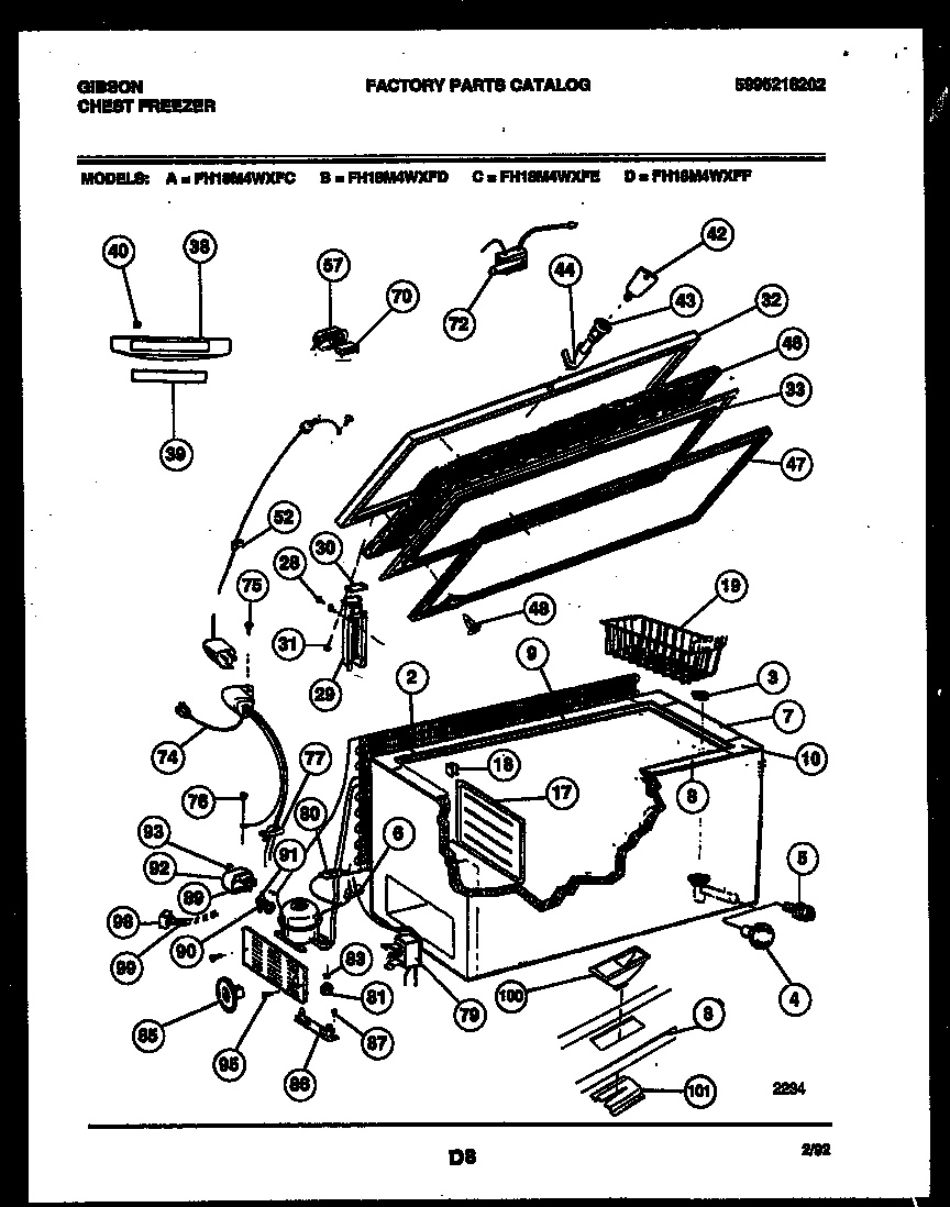 02 - CHEST FREEZER PARTS