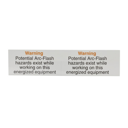 Warning - Potential Arc Flash Self Stick