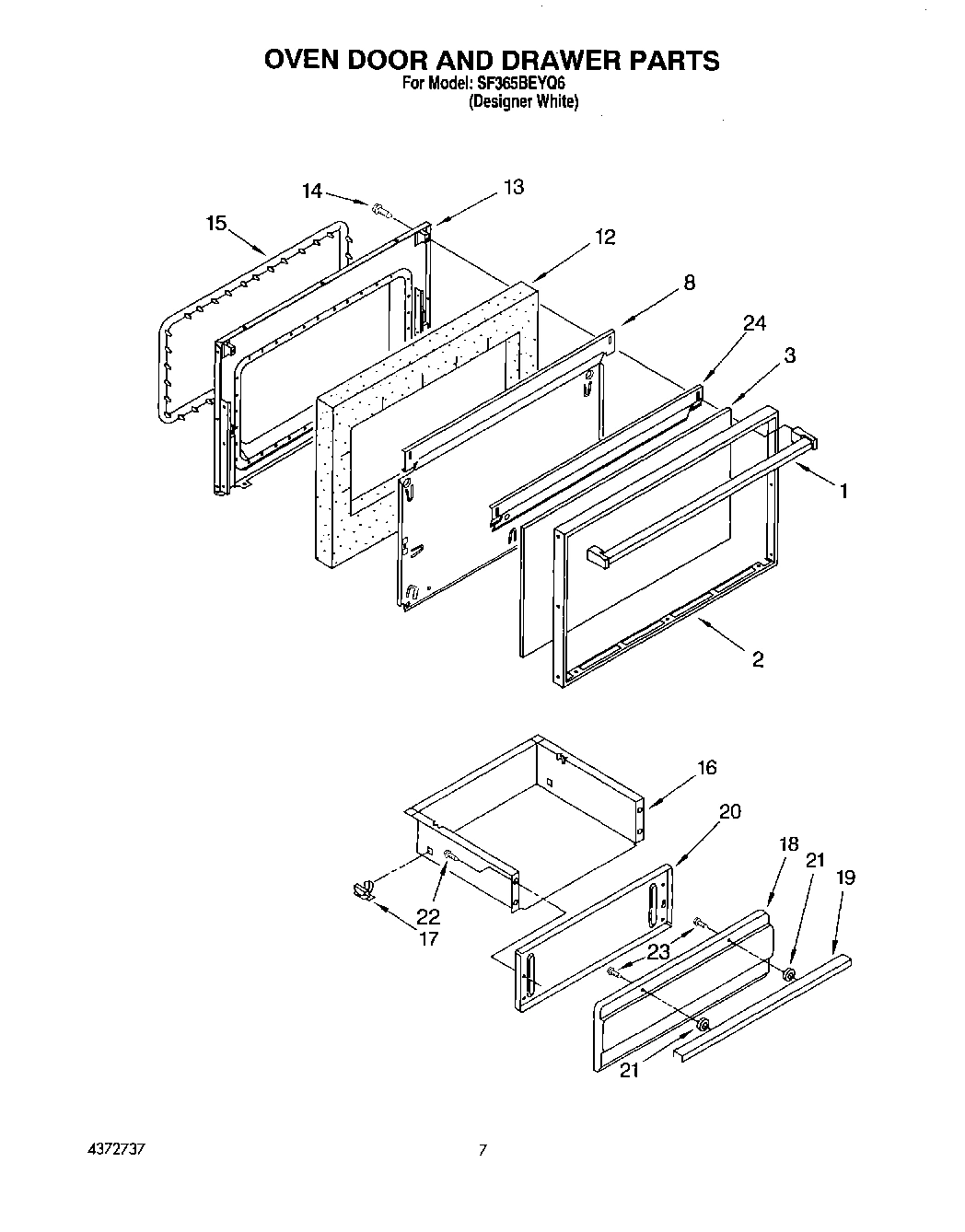 06 - OVEN DOOR AND DRAWER
