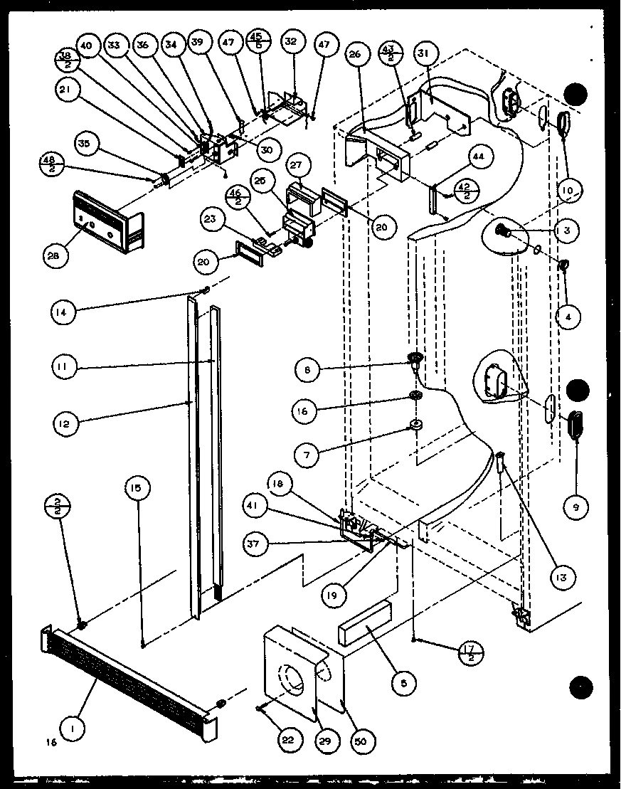 16 - REF/FZ CONTROLS AND CABINET PART