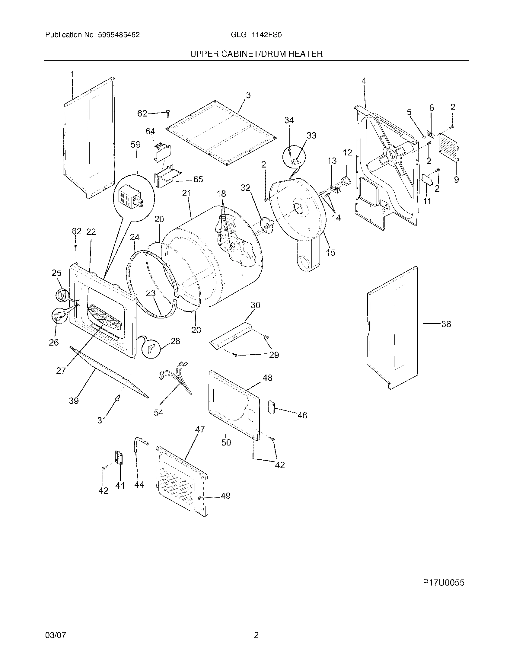 03 - UPPER CABINET/DRUM HEATER