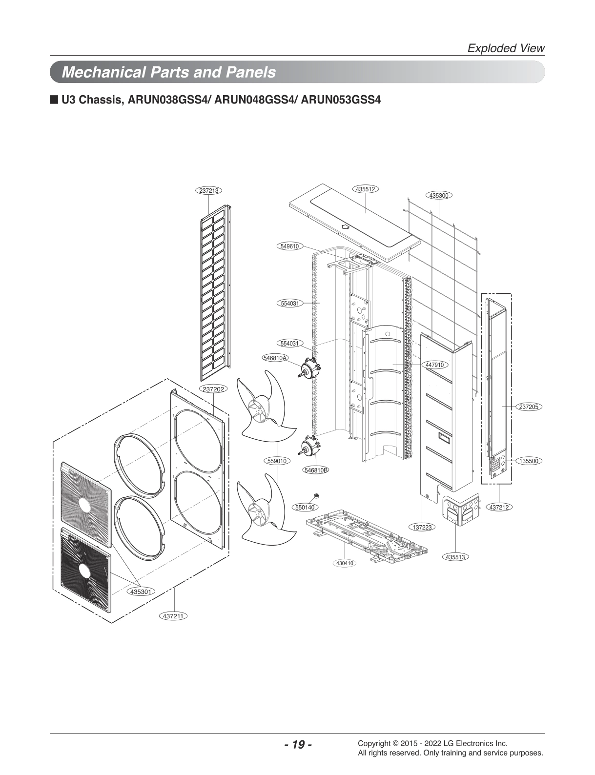 MECHANICAL PARTS AND PANELS
