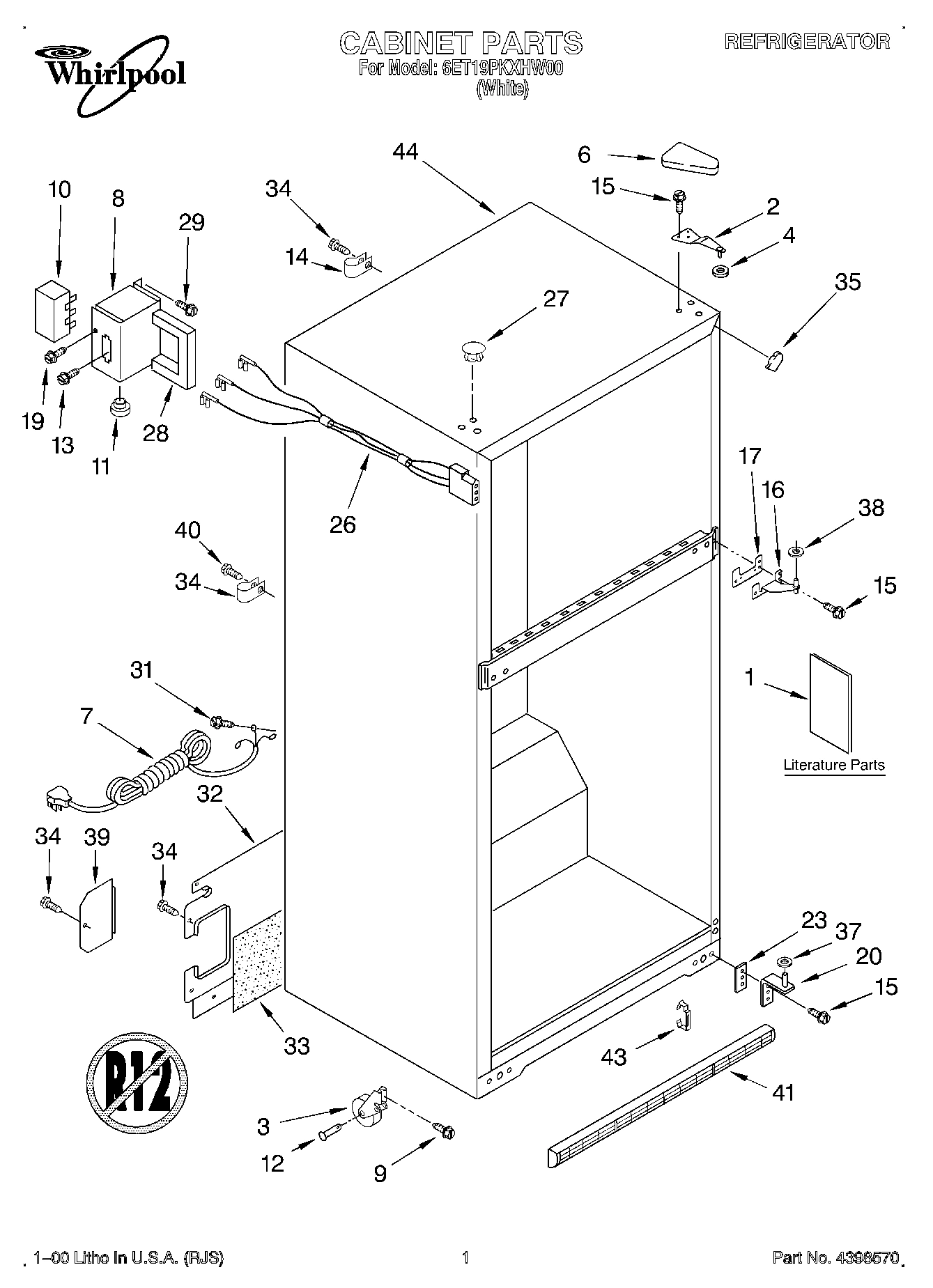 01 - CABINET, LITERATURE