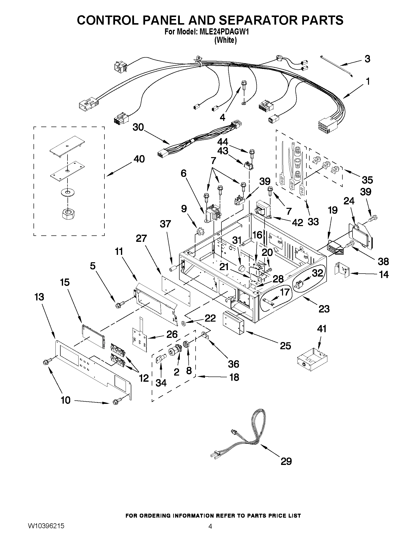 02 - CONTROL PANEL AND SEPARATOR PARTS