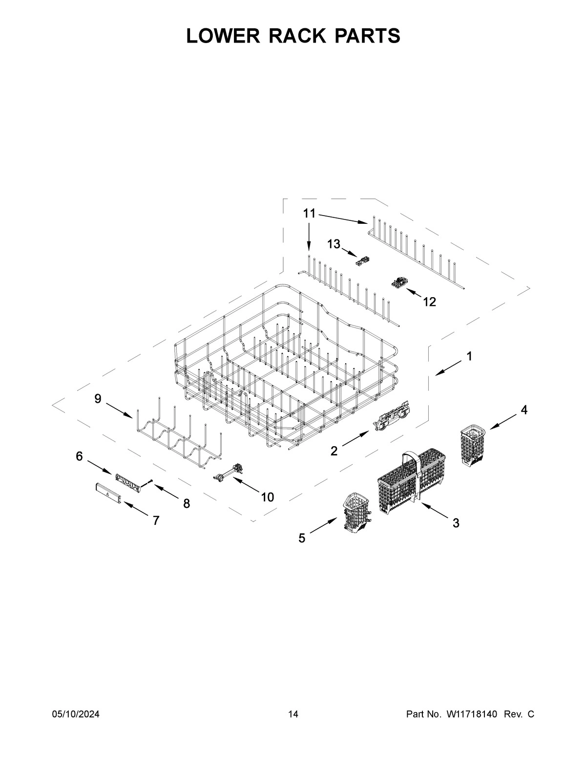 08 - LOWER RACK PARTS