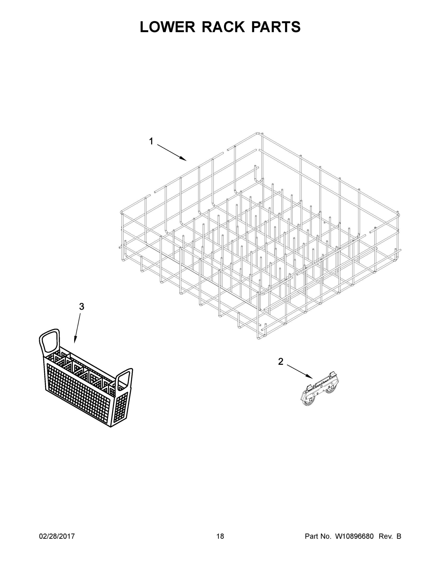 10 - LOWER RACK PARTS