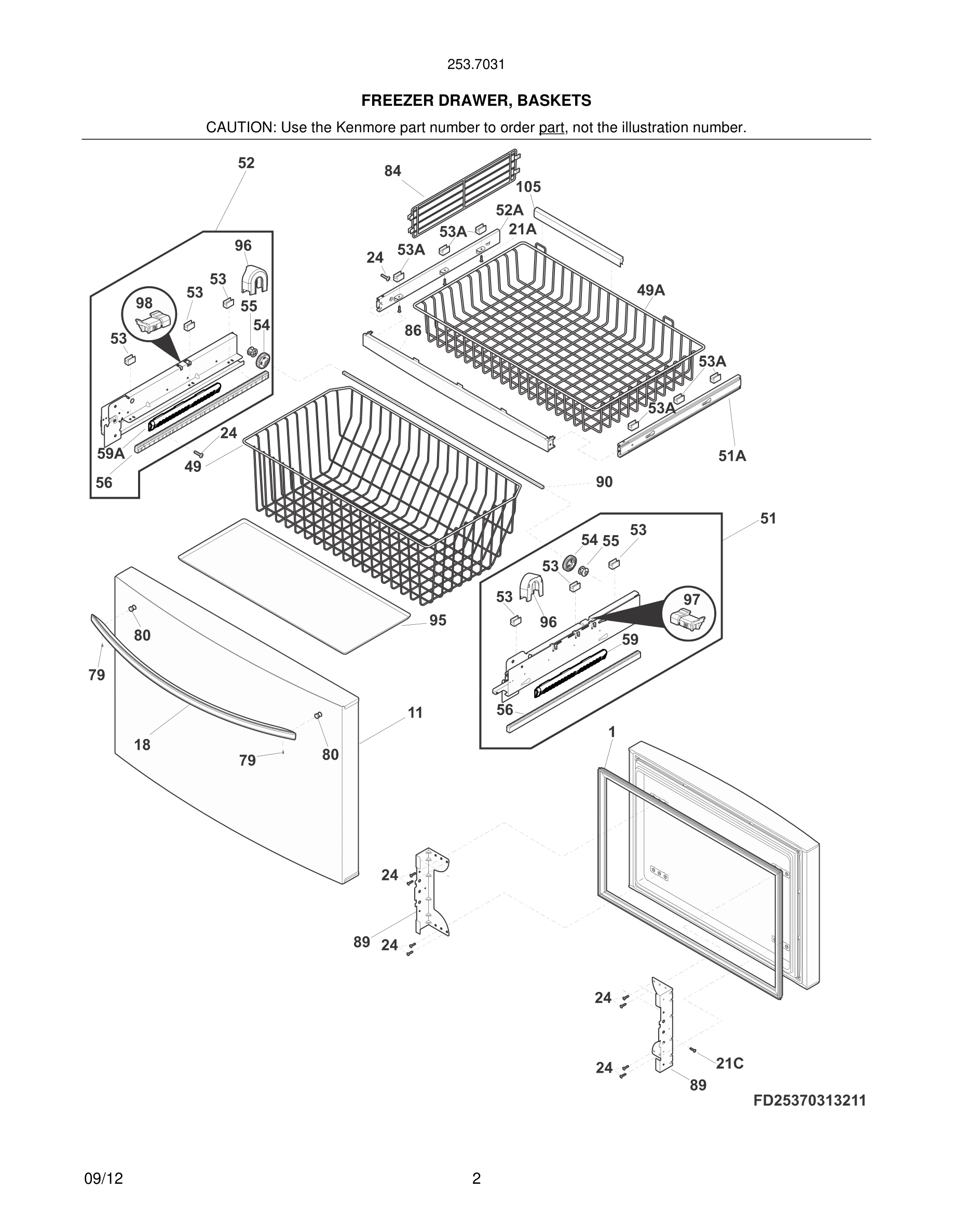 03 - FREEZER DRAWER, BASKETS