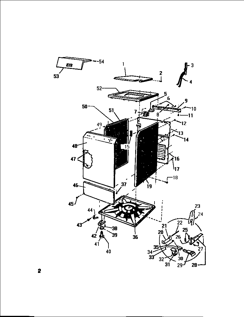 02 - LID, PANEL TOP & CABINET