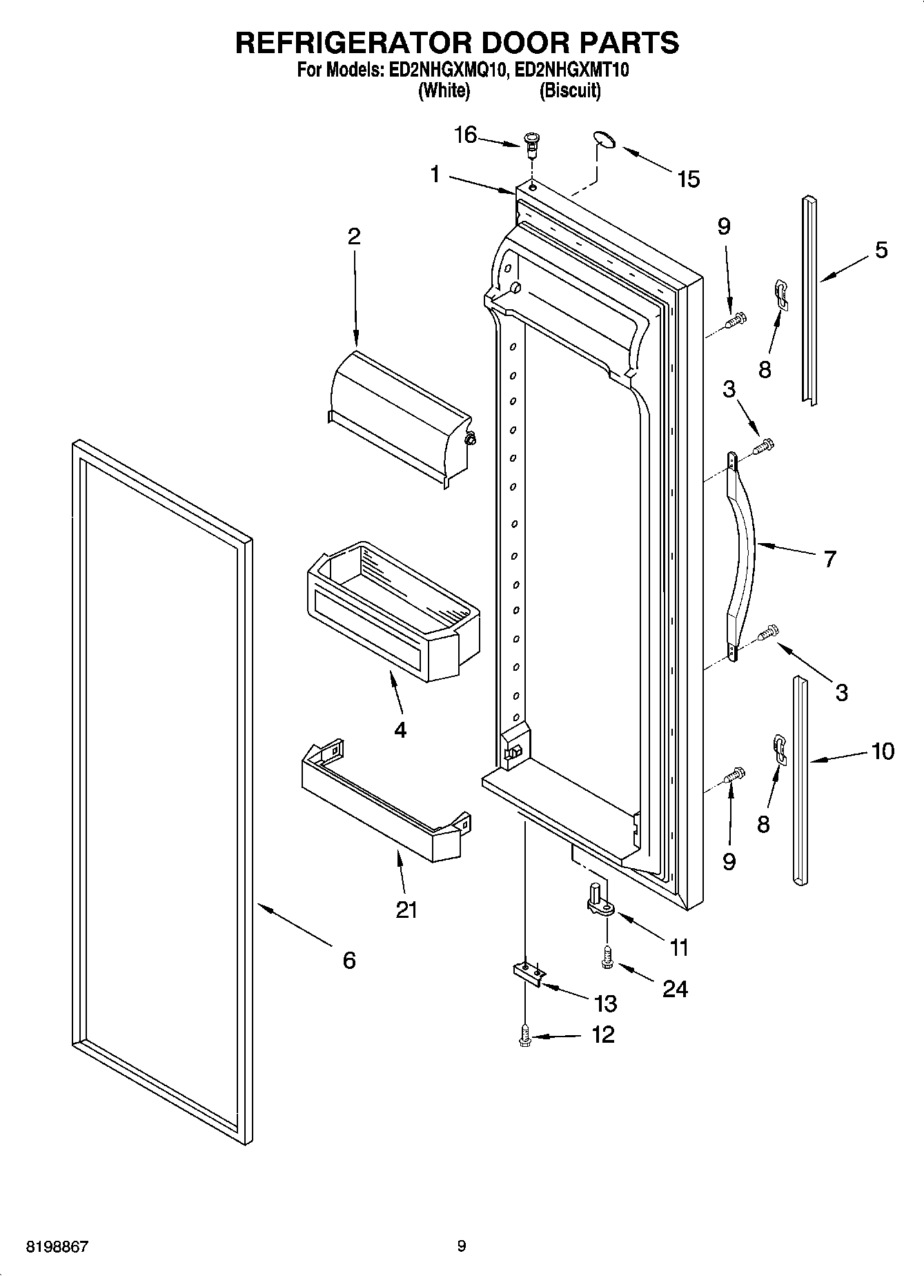 06 - REFRIGERATOR DOOR PARTS