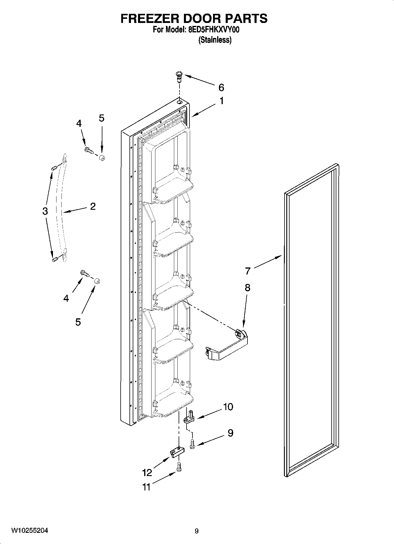 07 - FREEZER DOOR PARTS