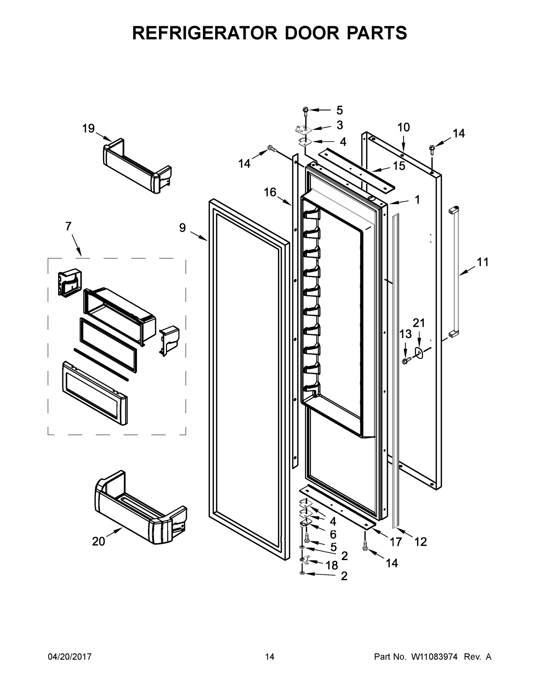 08 - REFRIGERATOR DOOR PARTS