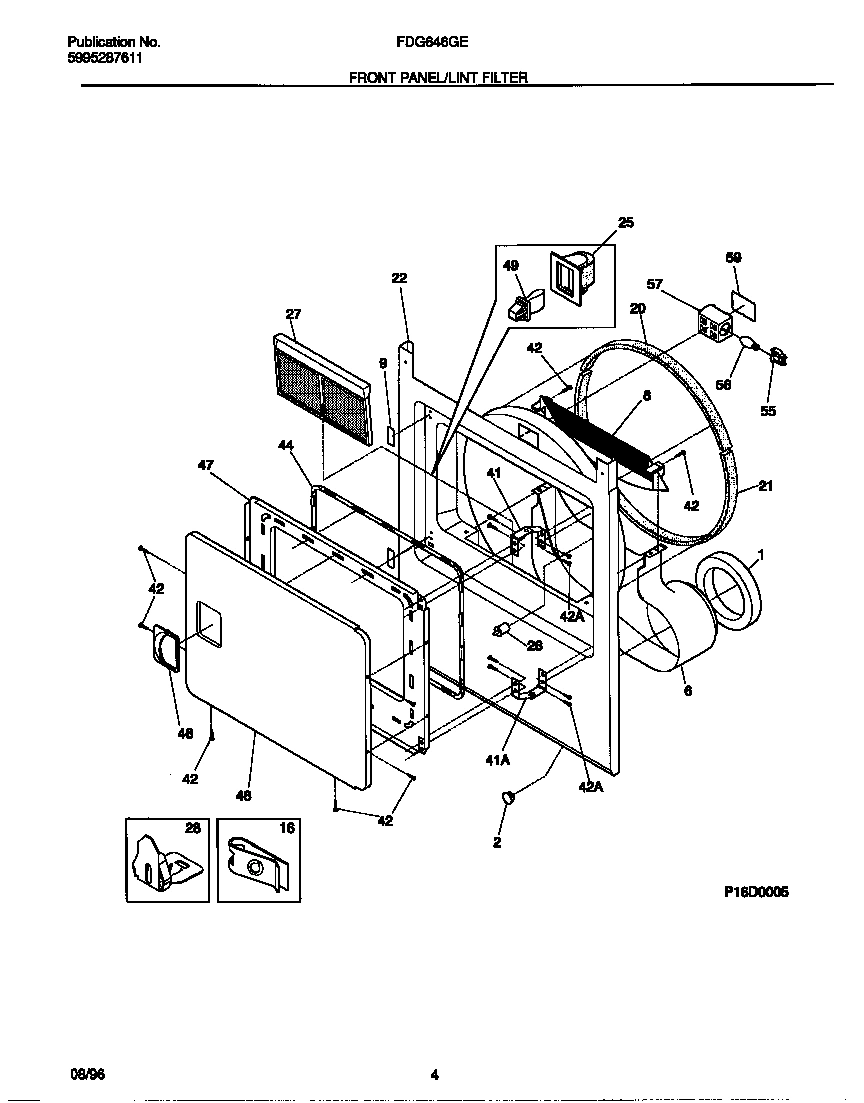 03 - FRONT PANEL/LINT FILTER