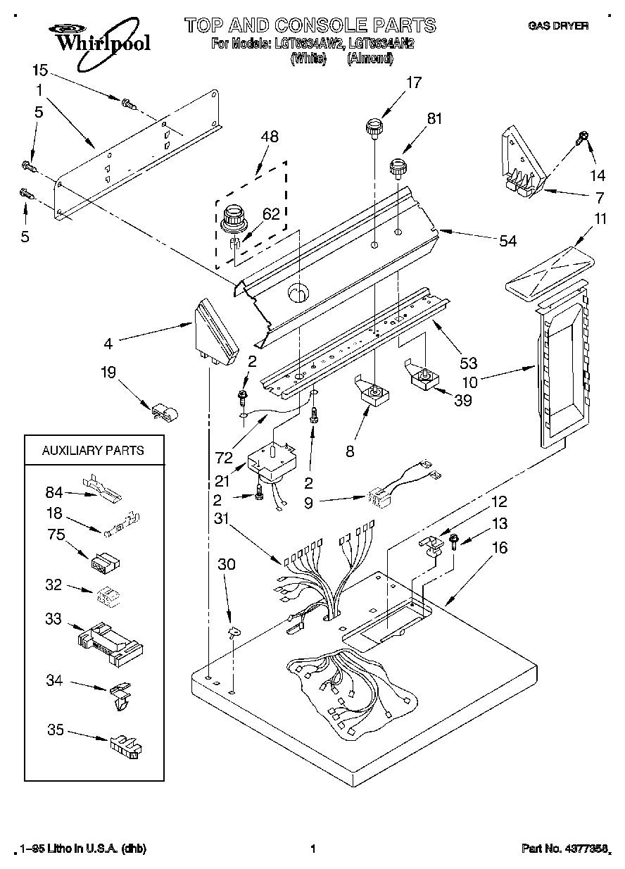 01 - TOP AND CONSOLE, LIT/OPTIONAL
