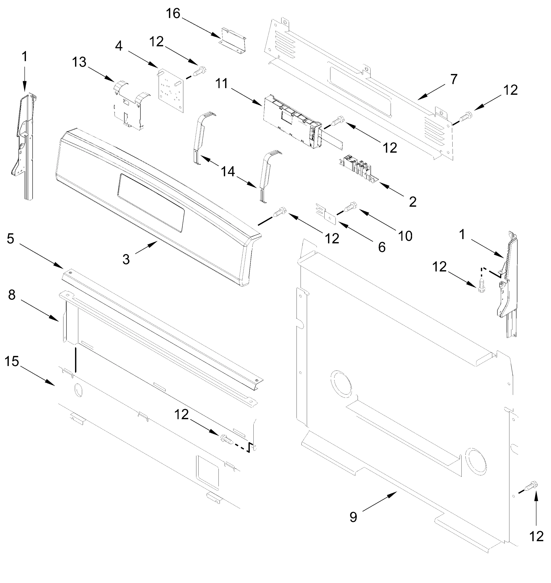 CONTROL PANEL PARTS