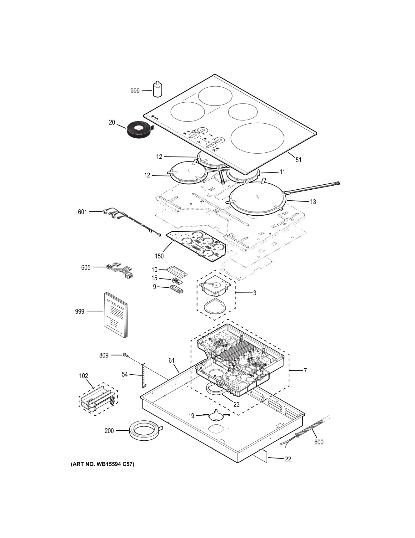 CONTROL PANEL & COOKTOP
