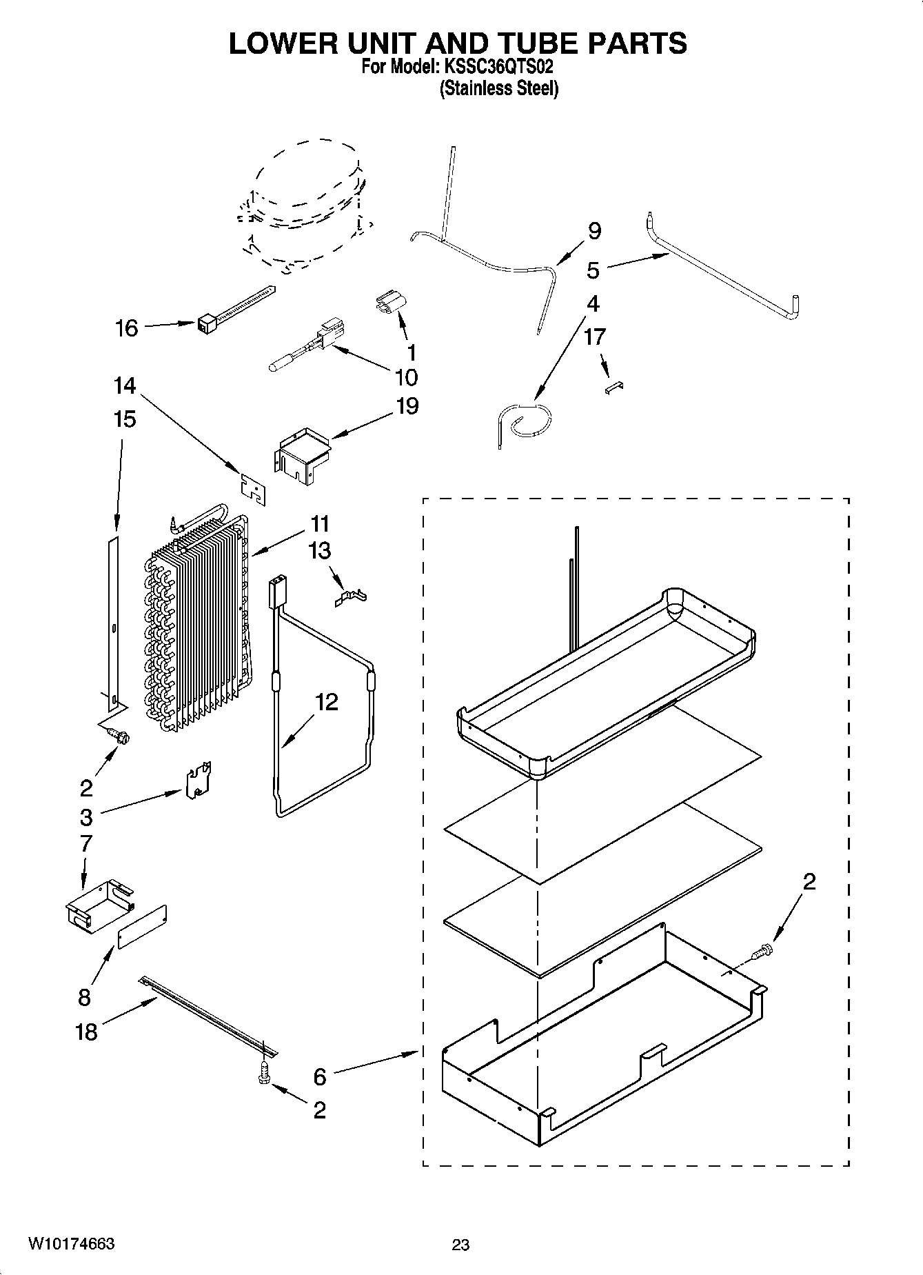 14 - LOWER UNIT AND TUBE PARTS