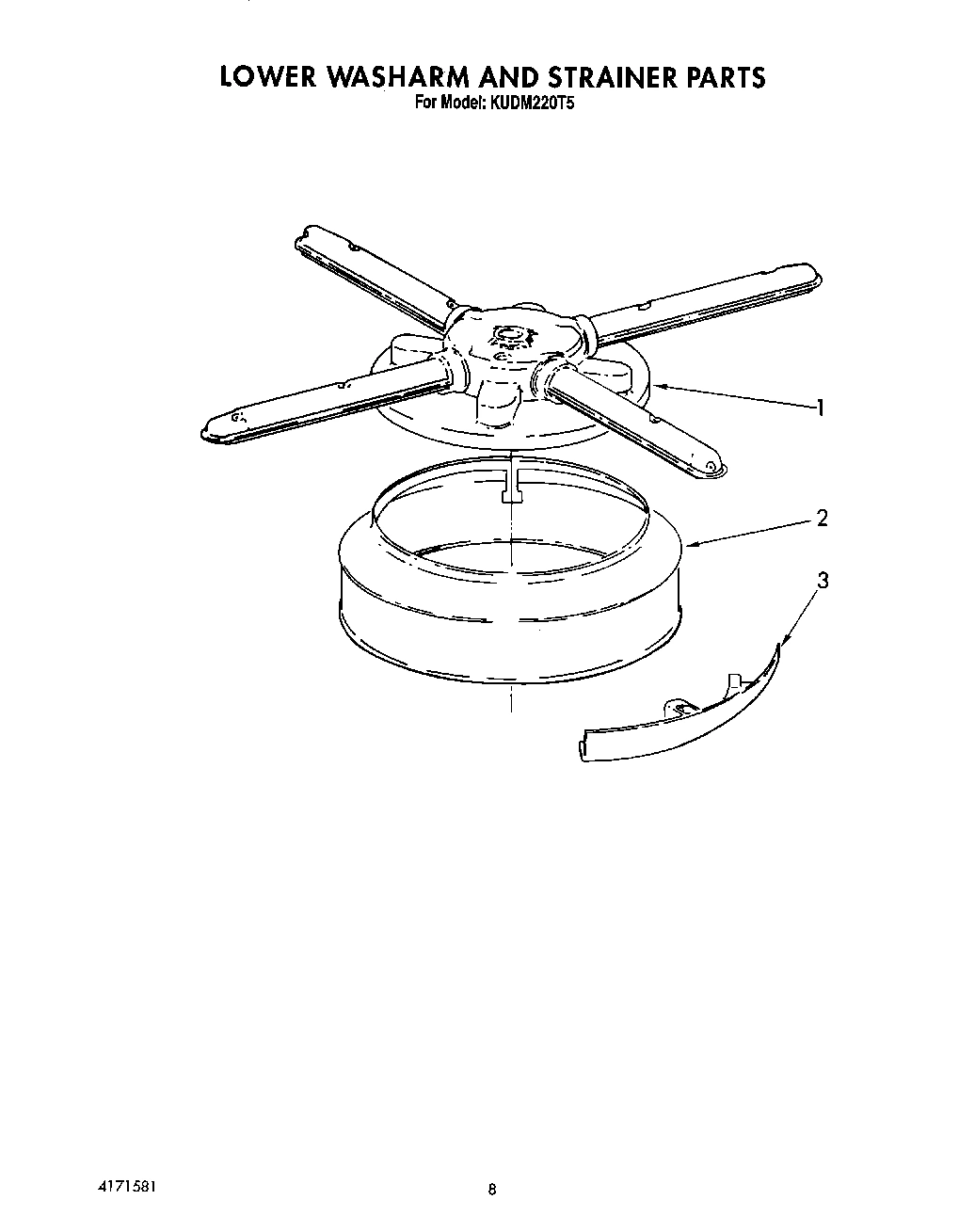 06 - LOWER WASHARM AND STRAINER