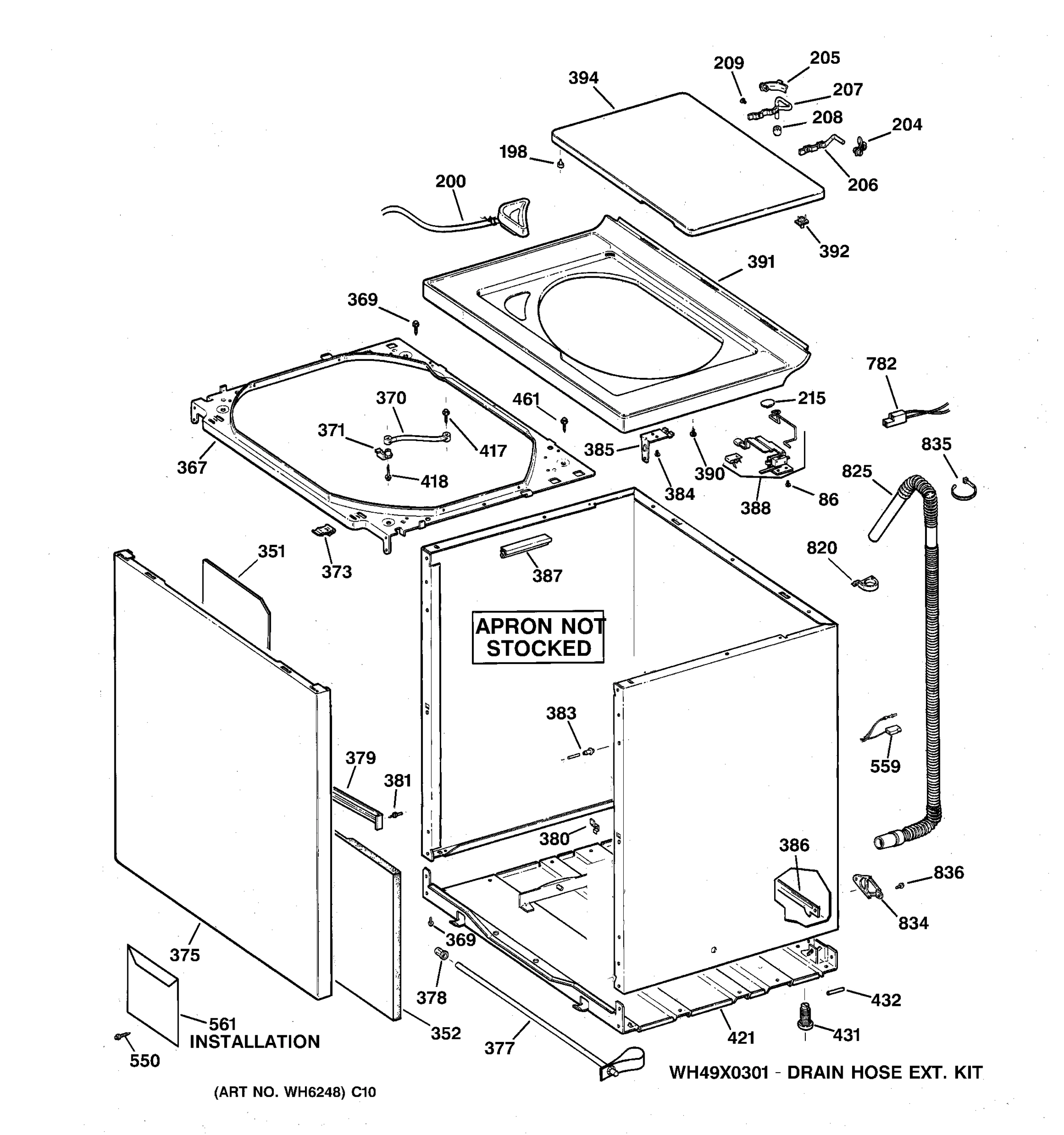 CABINET, COVER & FRONT PANEL