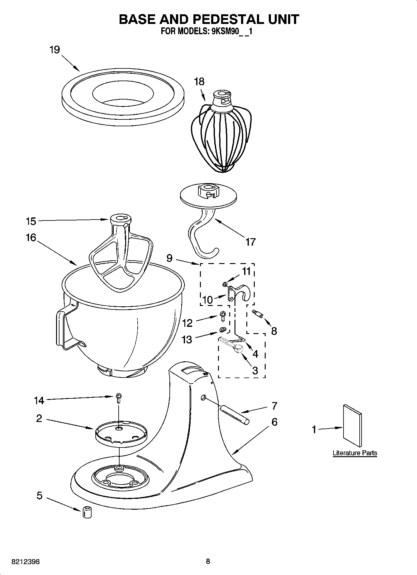 04 - BASE AND PEDESTAL UNIT, OPTIONAL PARTS