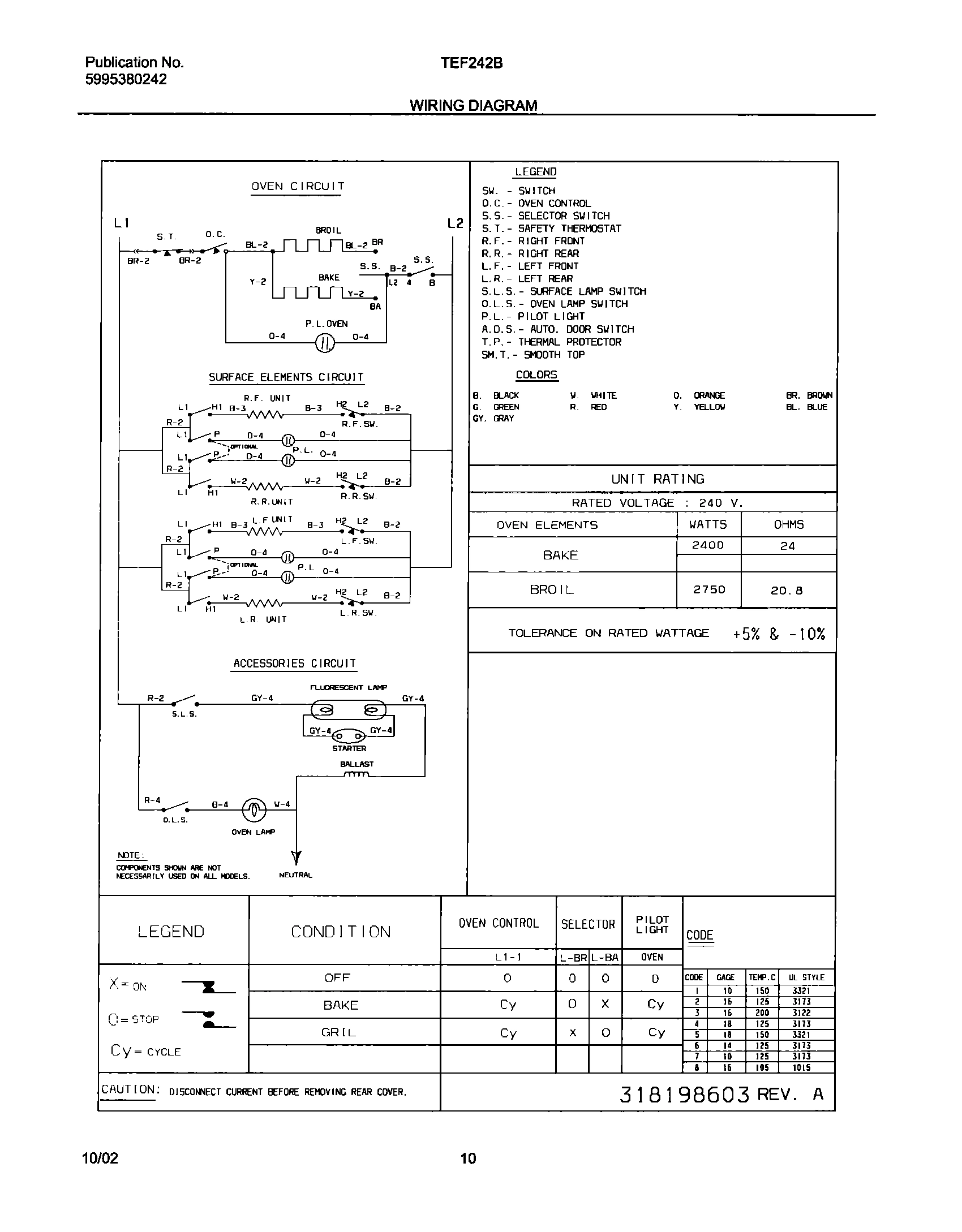 10 - WIRING DIAGRAM