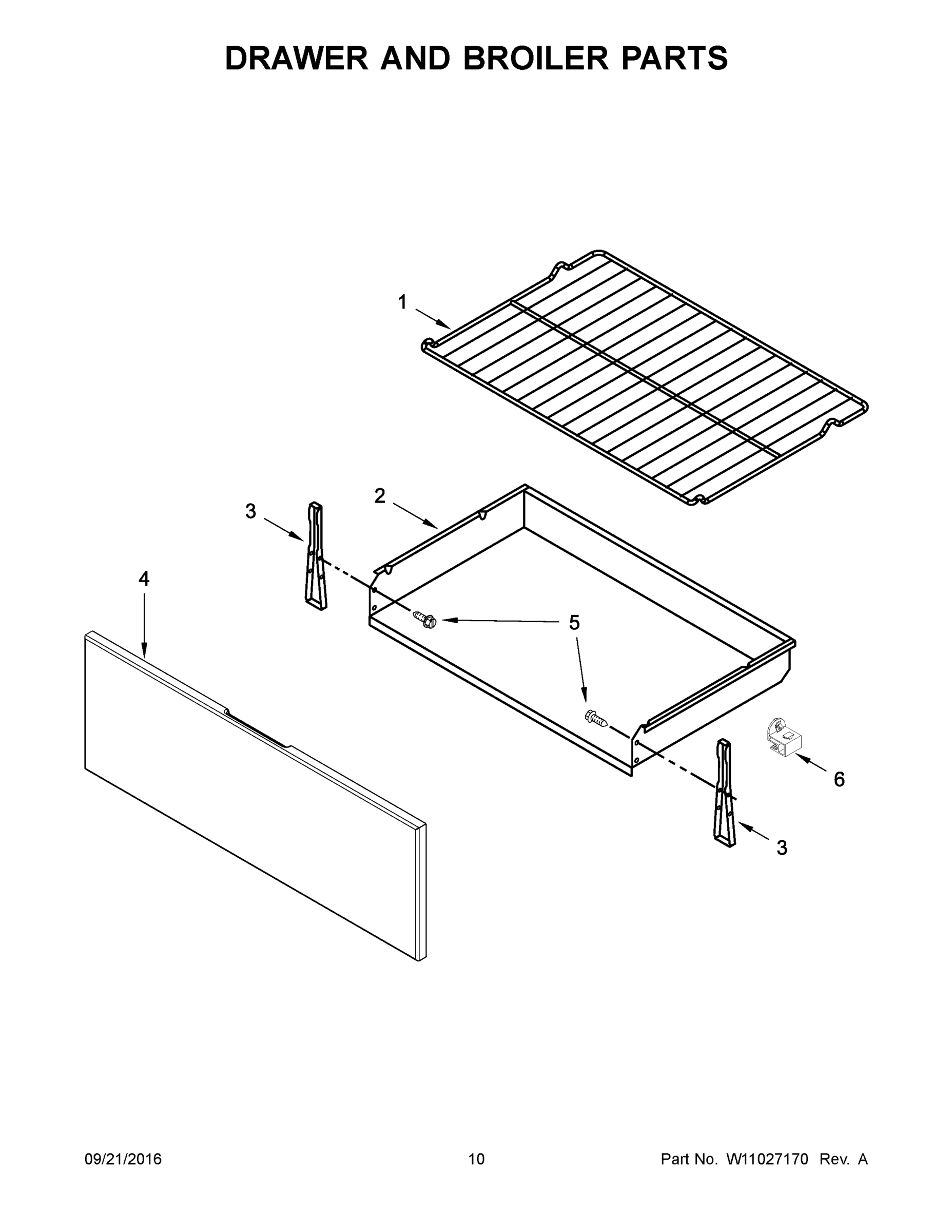 06 - DRAWER AND BROILER PARTS