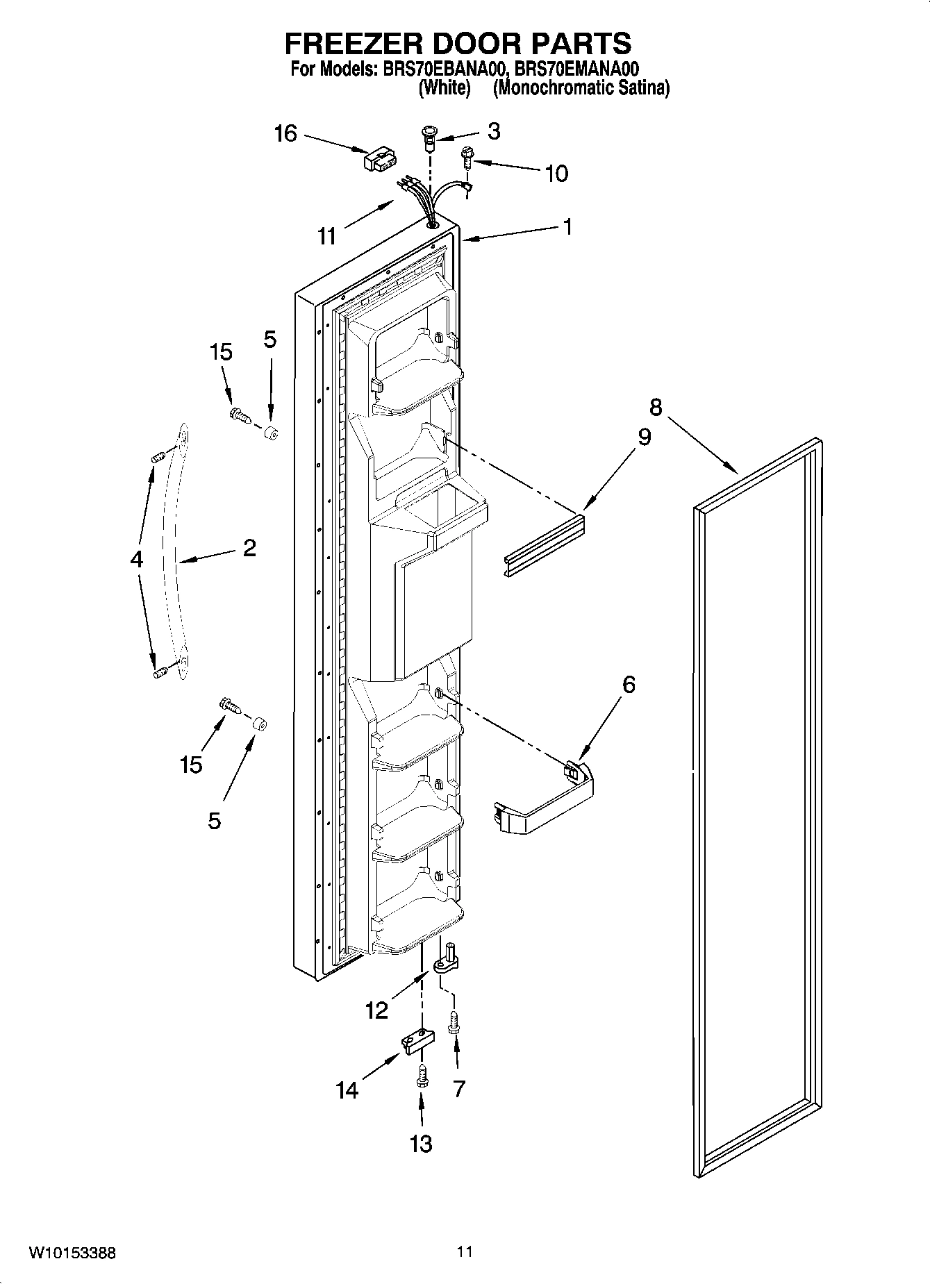 07 - FREEZER DOOR PARTS